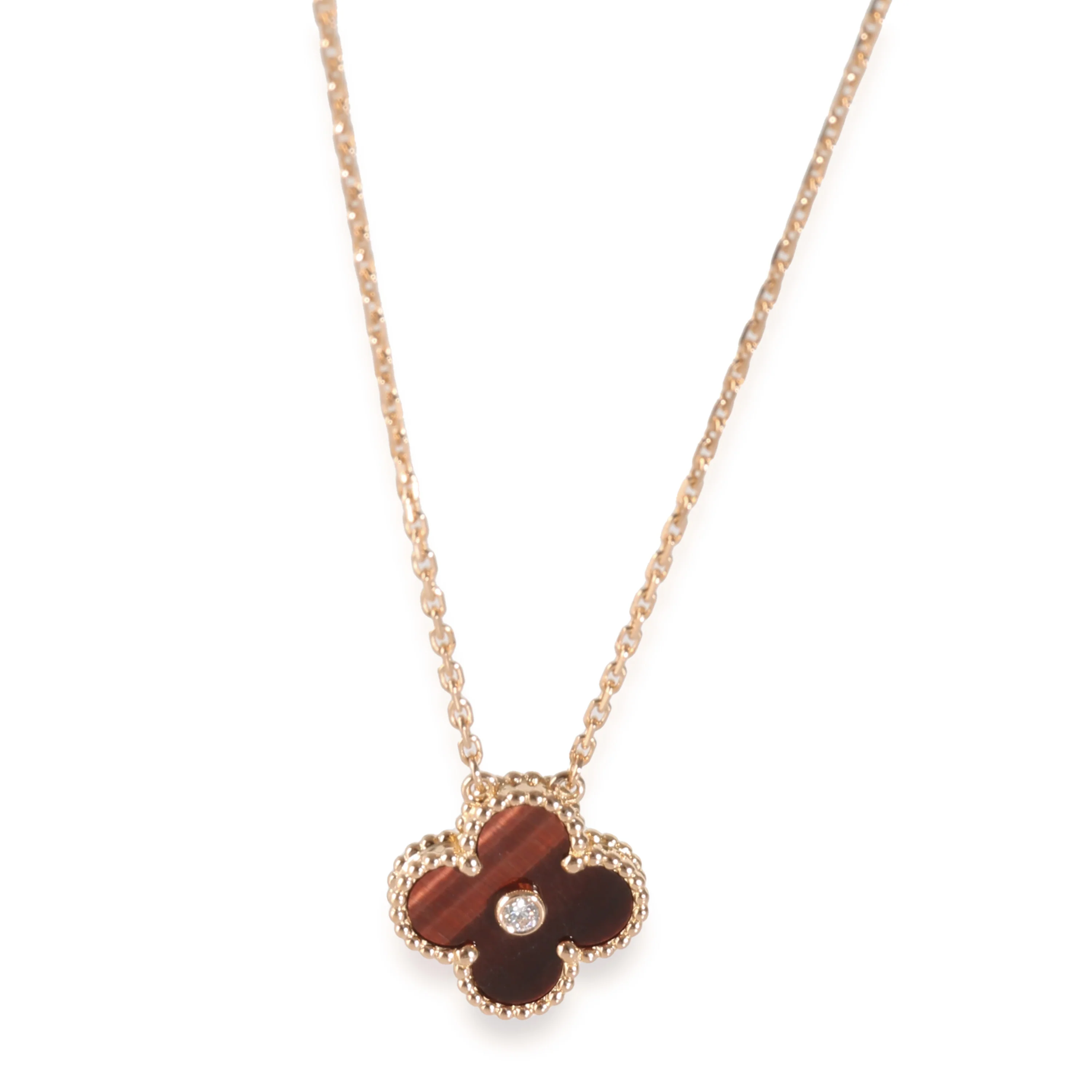 Limited Edition Alhambra Pendant Necklace in 18k Rose Gold