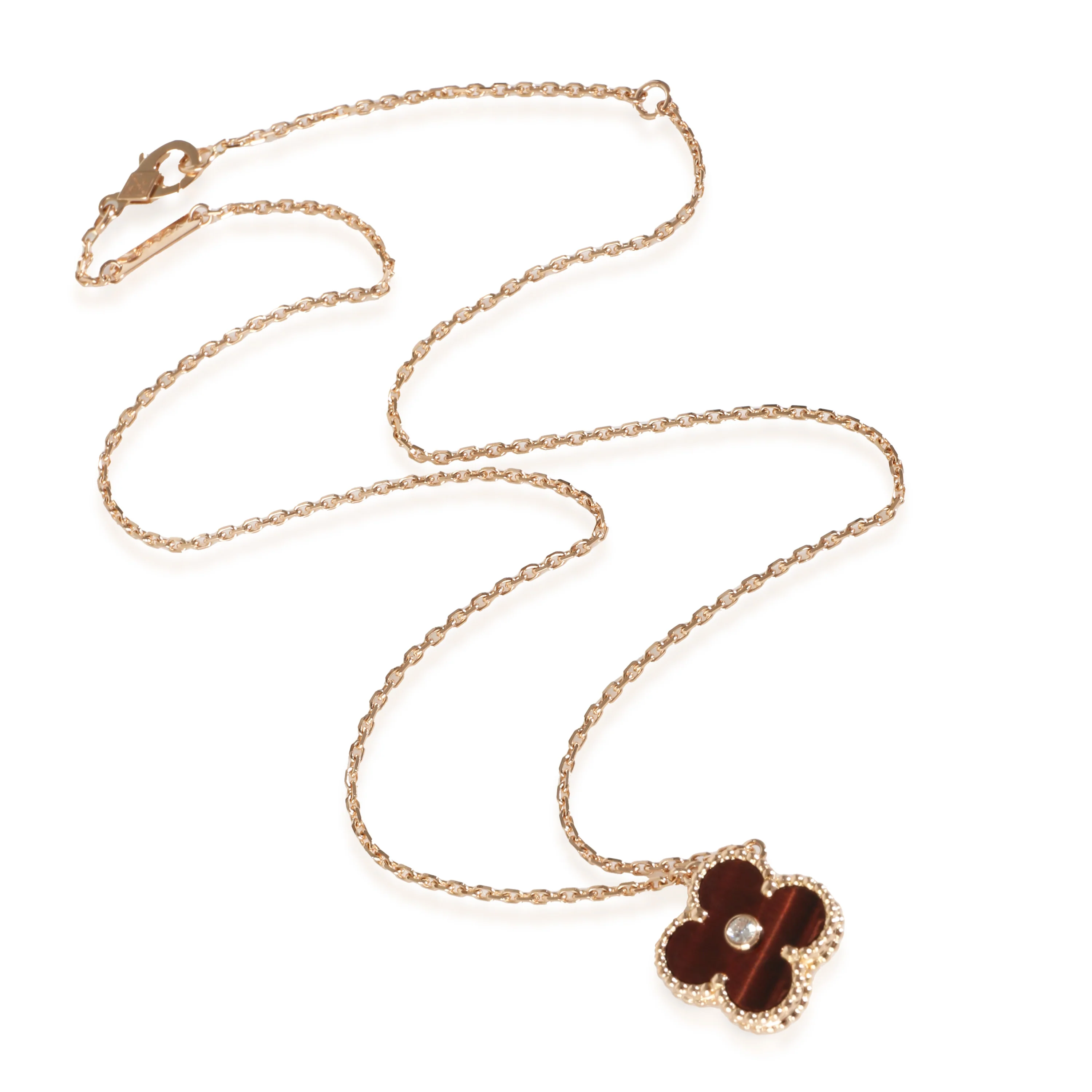 Limited Edition Alhambra Pendant Necklace in 18k Rose Gold - Image 2