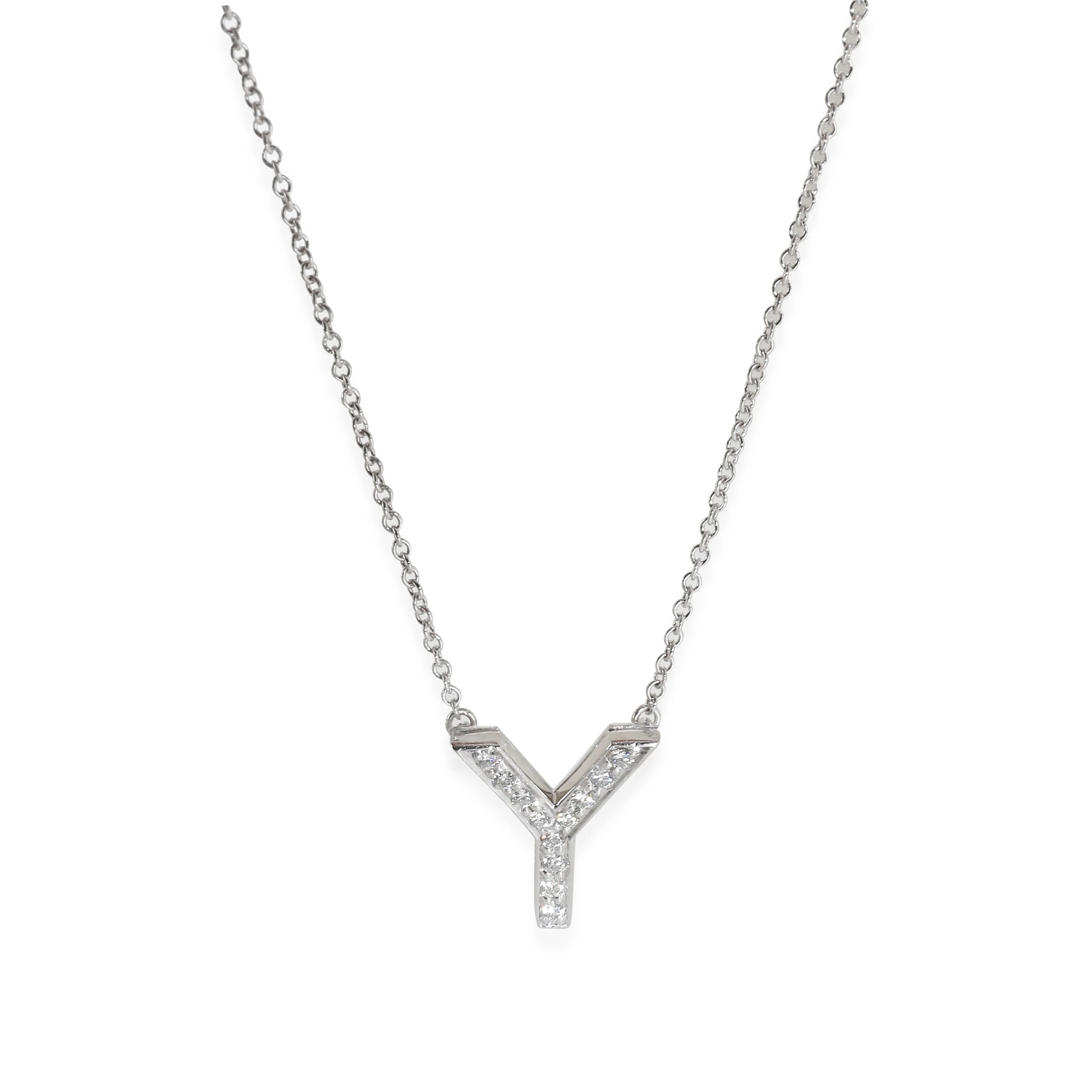 Elsa Peretti Pendant in Platinum 0.07 CTW