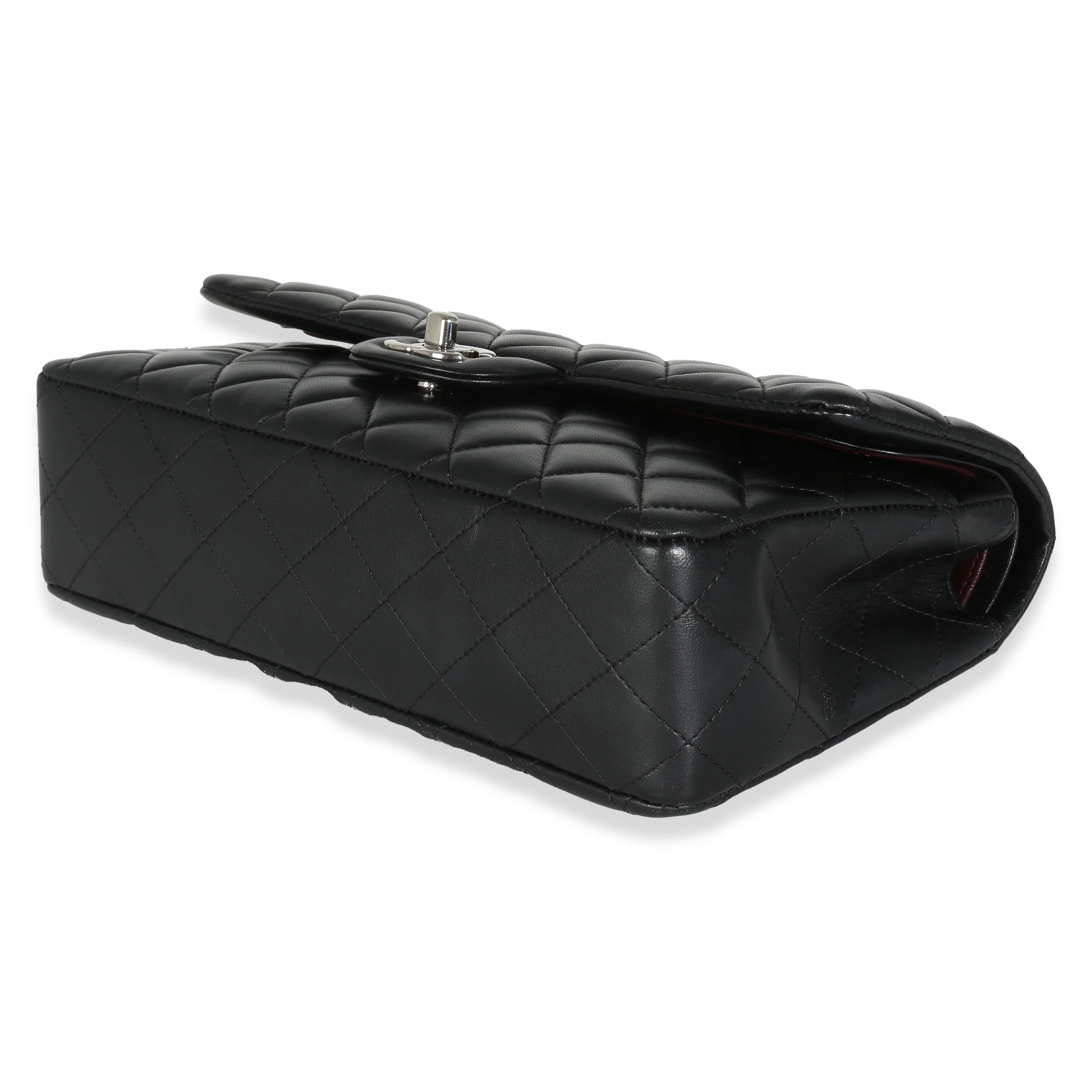 Black Quilted Lambskin Medium Classic Double Flap Bag - Image 7
