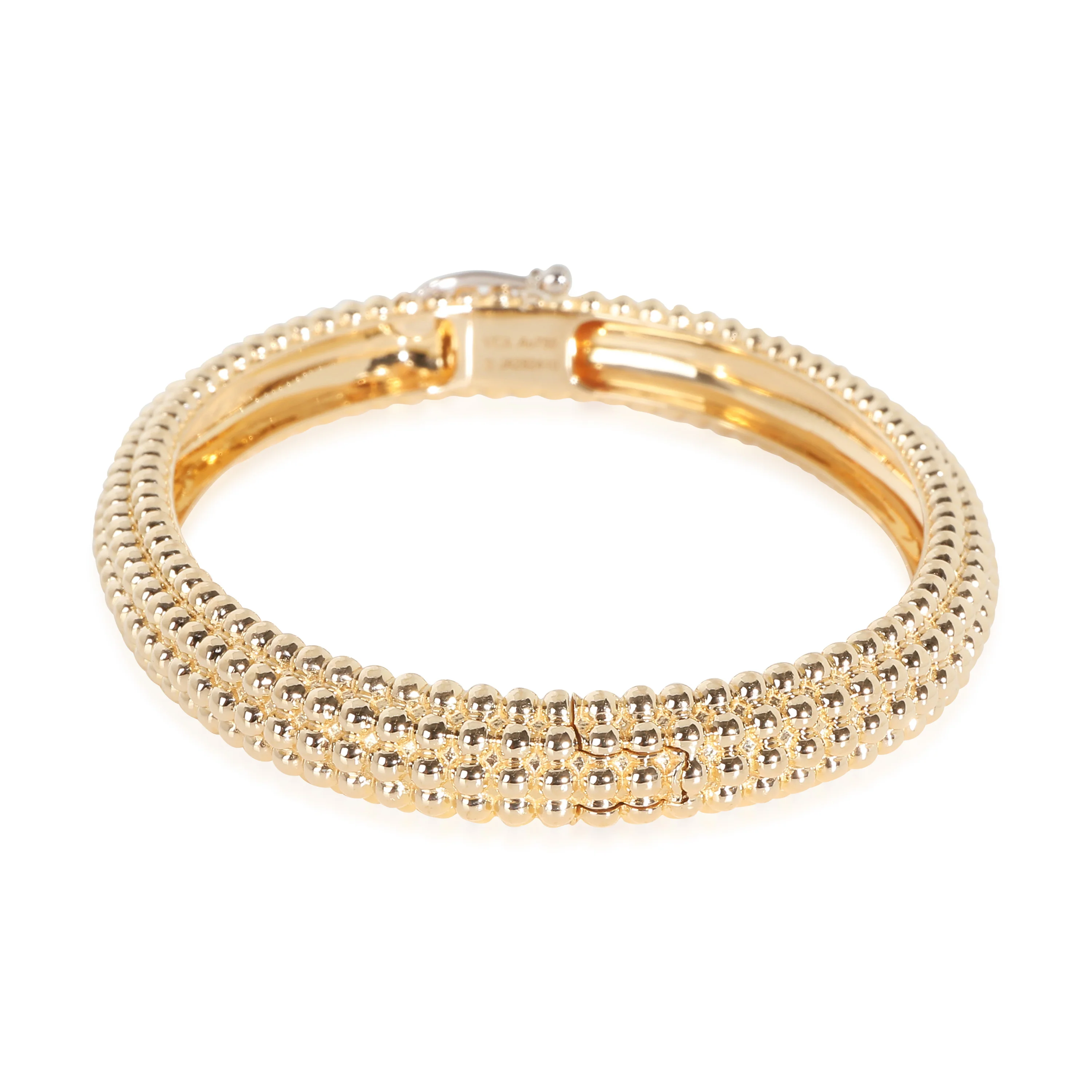 Perlee 5 Row Bangle in 18K Yellow Gold, Size Small - Image 2