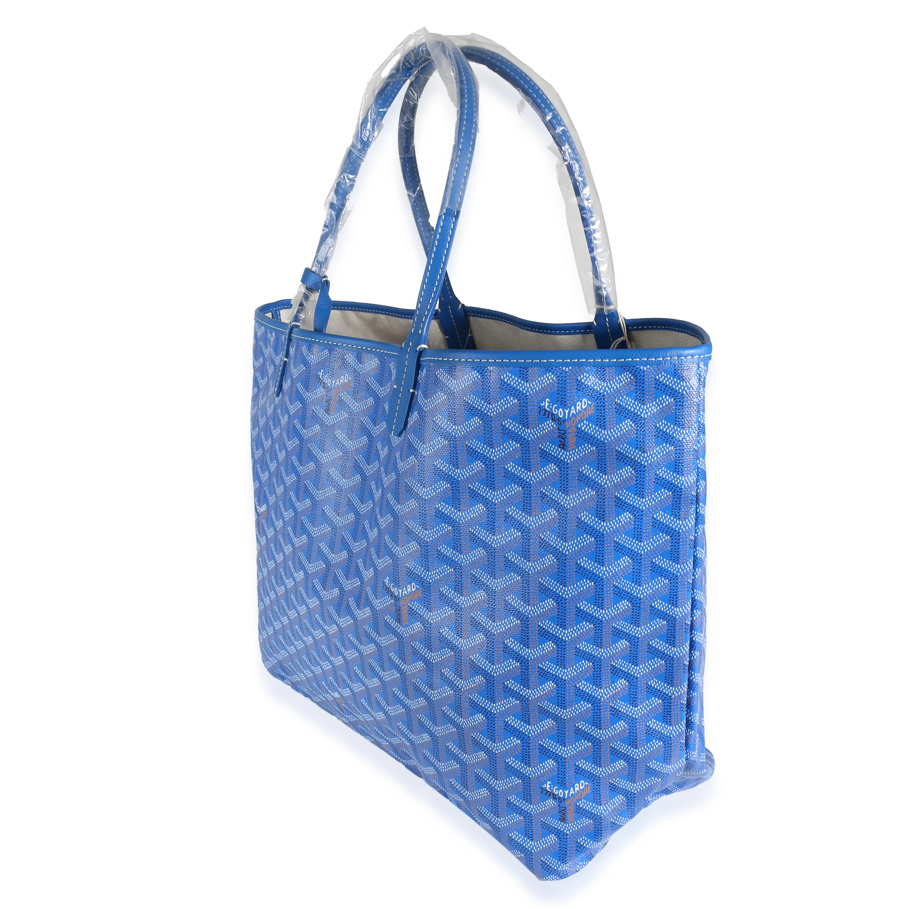 Blue Goyardine Canvas Saint Louis PM - Image 2