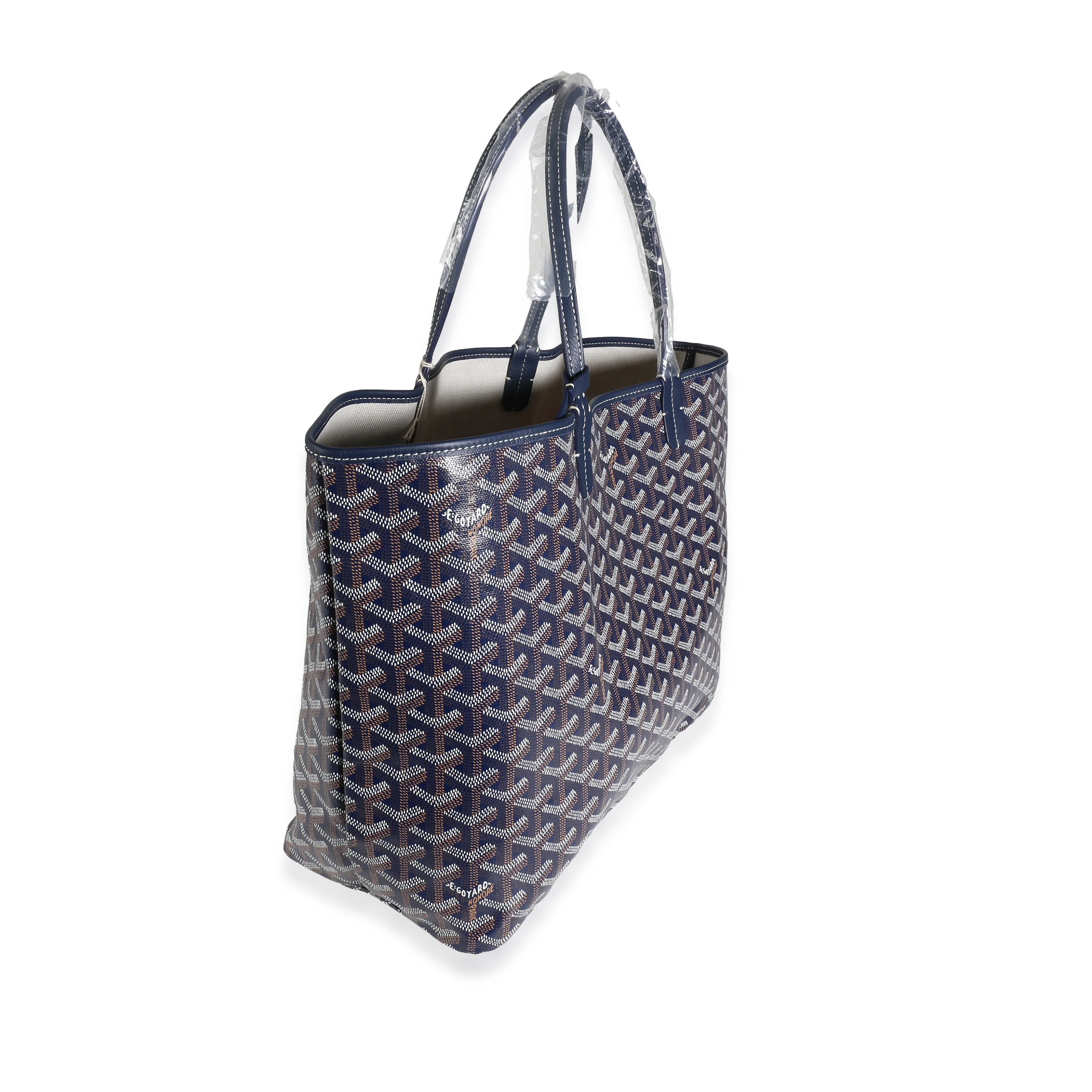 Navy Goyardine Canvas Saint Louis PM - Image 3