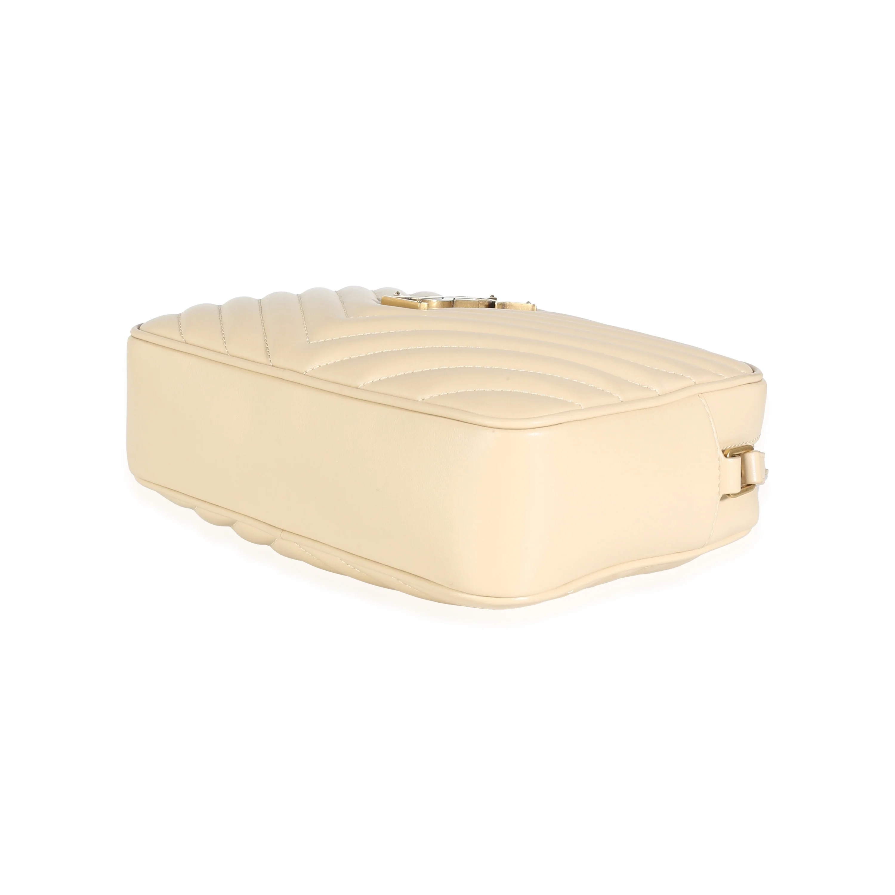 Avorio Calfskin Matelasse Lou Camera Bag - Image 7