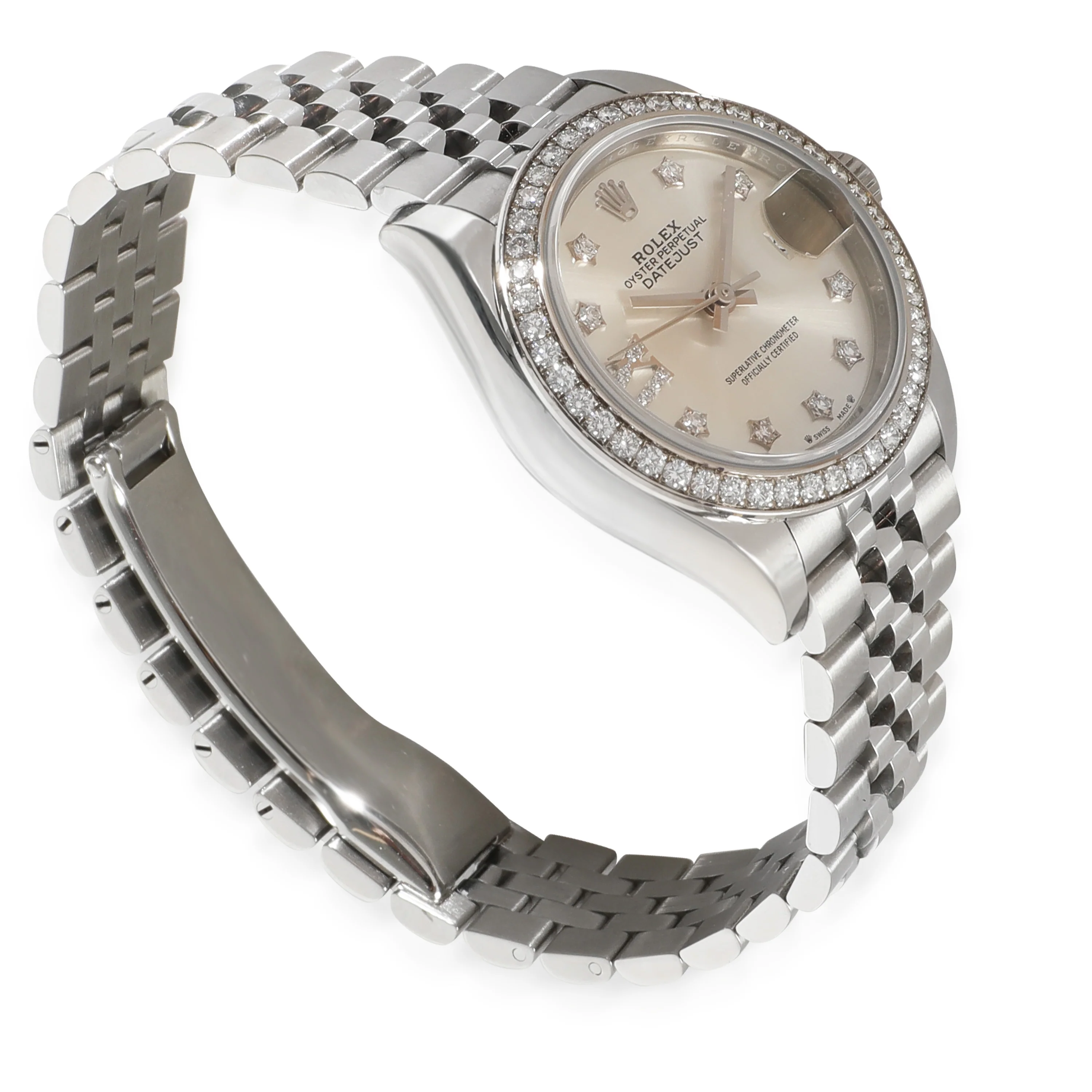 Datejust 28 279384RBR Womens Watch in 18kt Stainless Steel/White Gold - Image 2