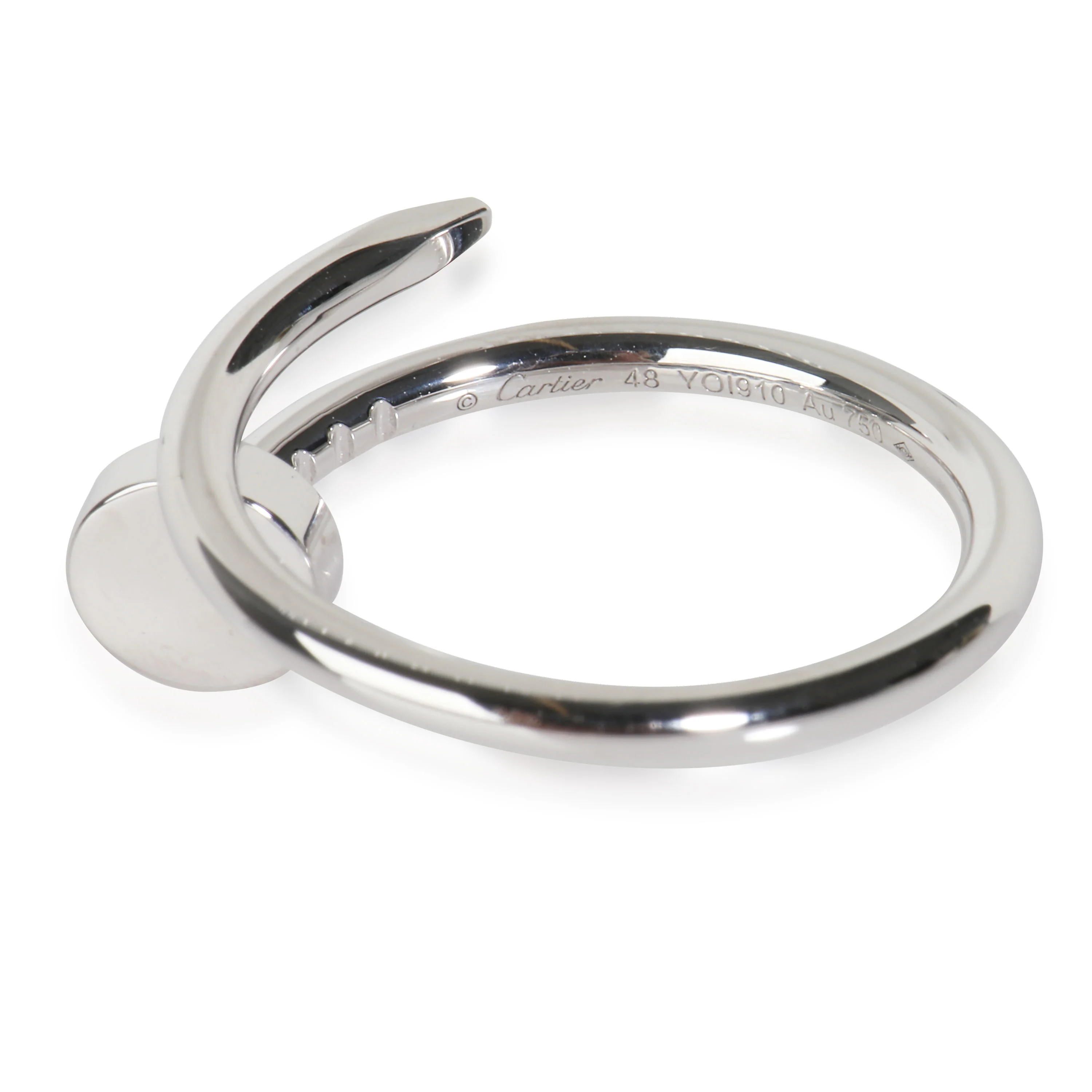 Juste Un Clou Ring, Small Model (White Gold) - Image 4