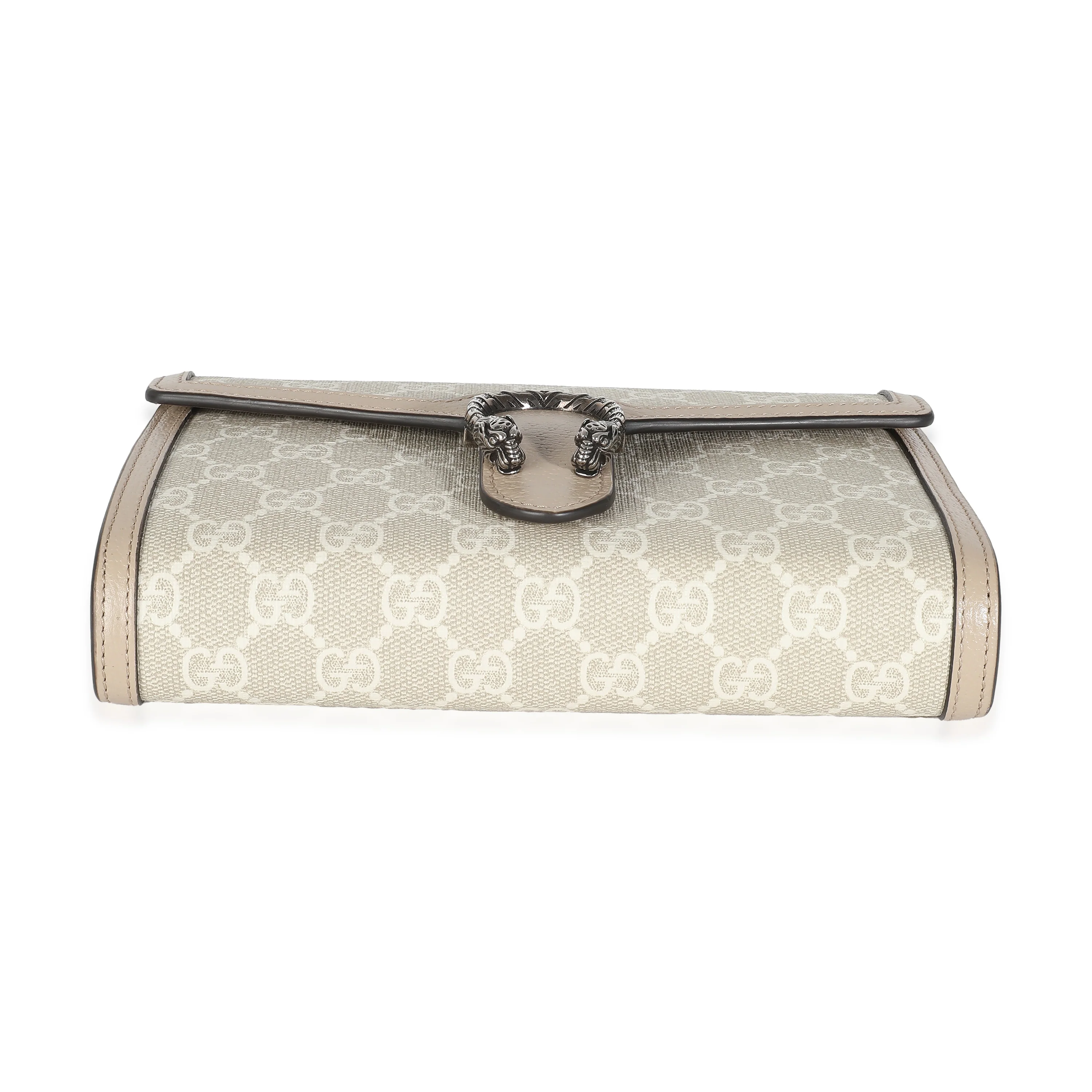 Beige White GG Supreme Canvas Dionysus Mini Chain Wallet - Image 6