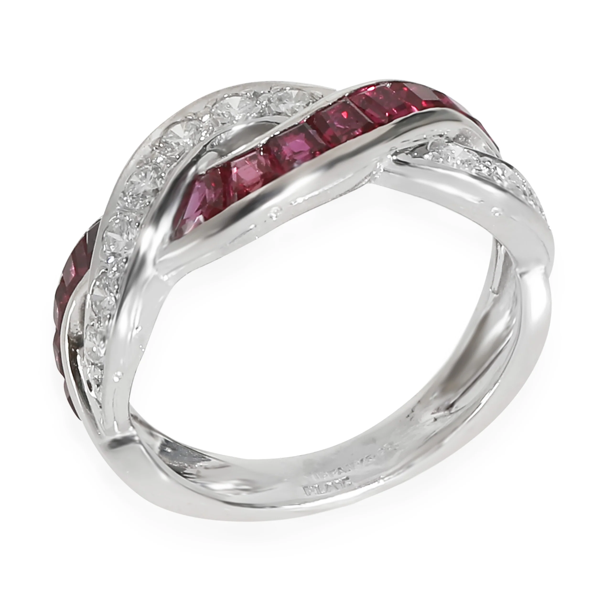Vintage Ruby Band in Platinum 0.4 CTW - Image 3