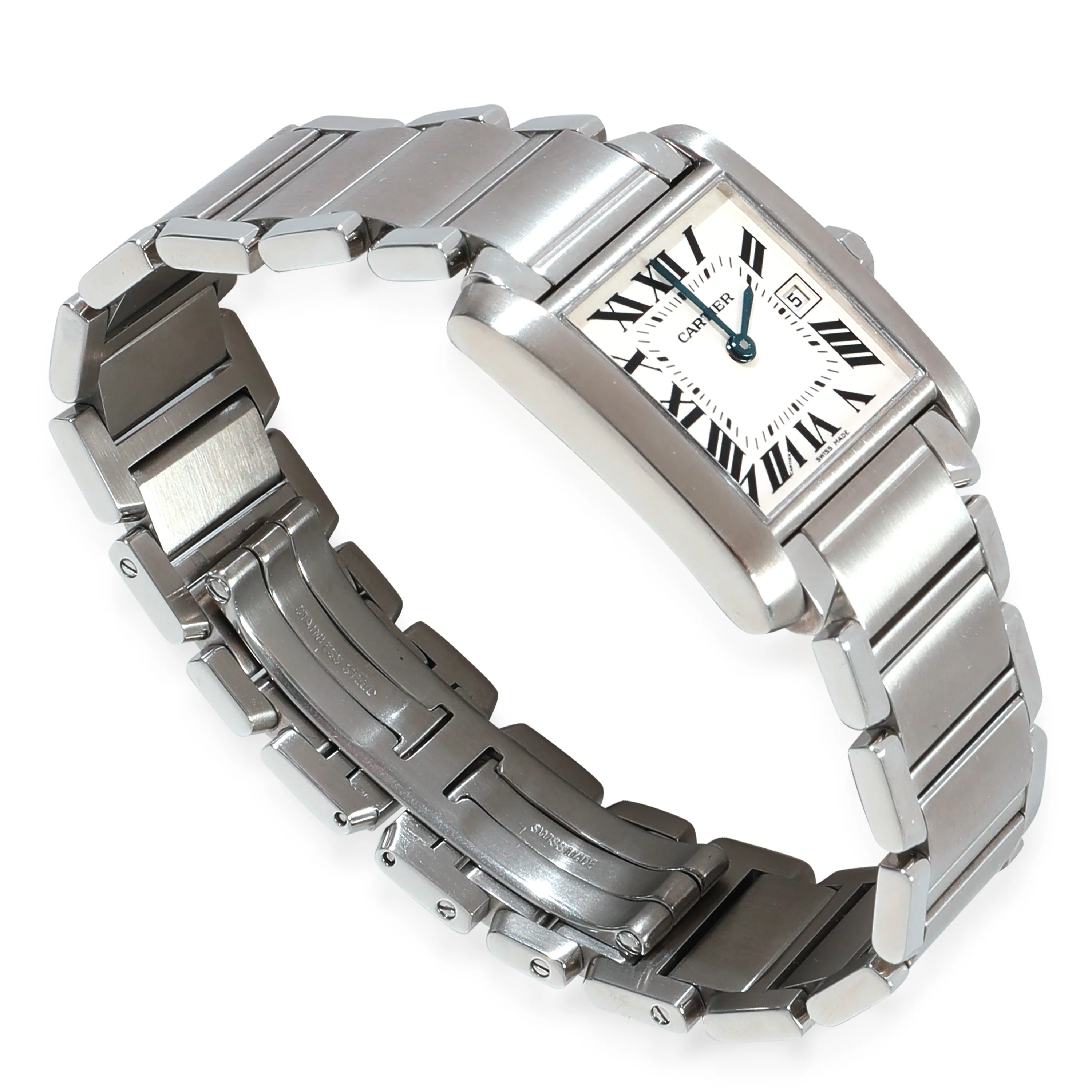Tank Francaise de Cartier W51011Q3 Womens Watch in Stainless Steel - Image 2