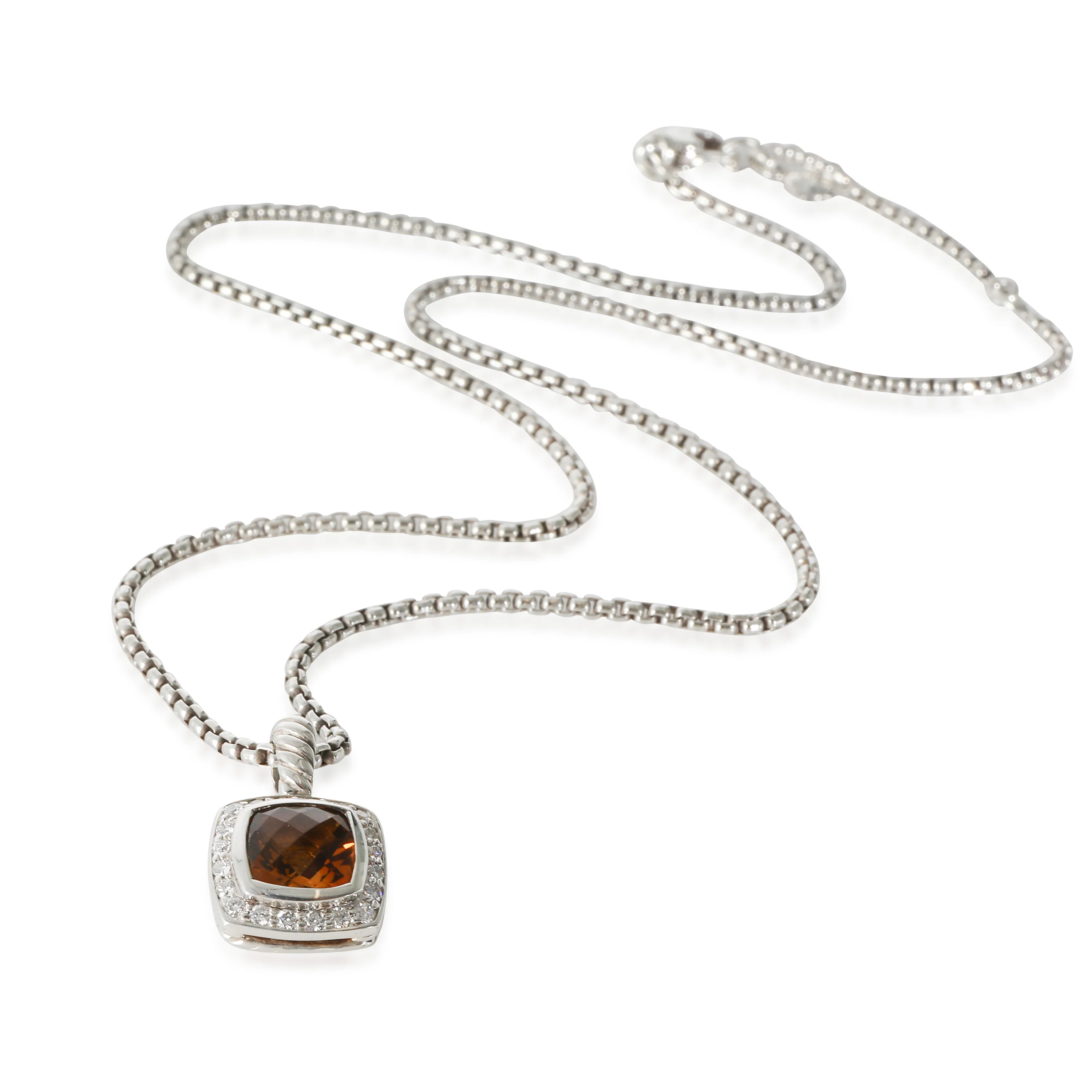 Albion Citrine Pendant in Sterling Silver 0.17 CTW - Image 2