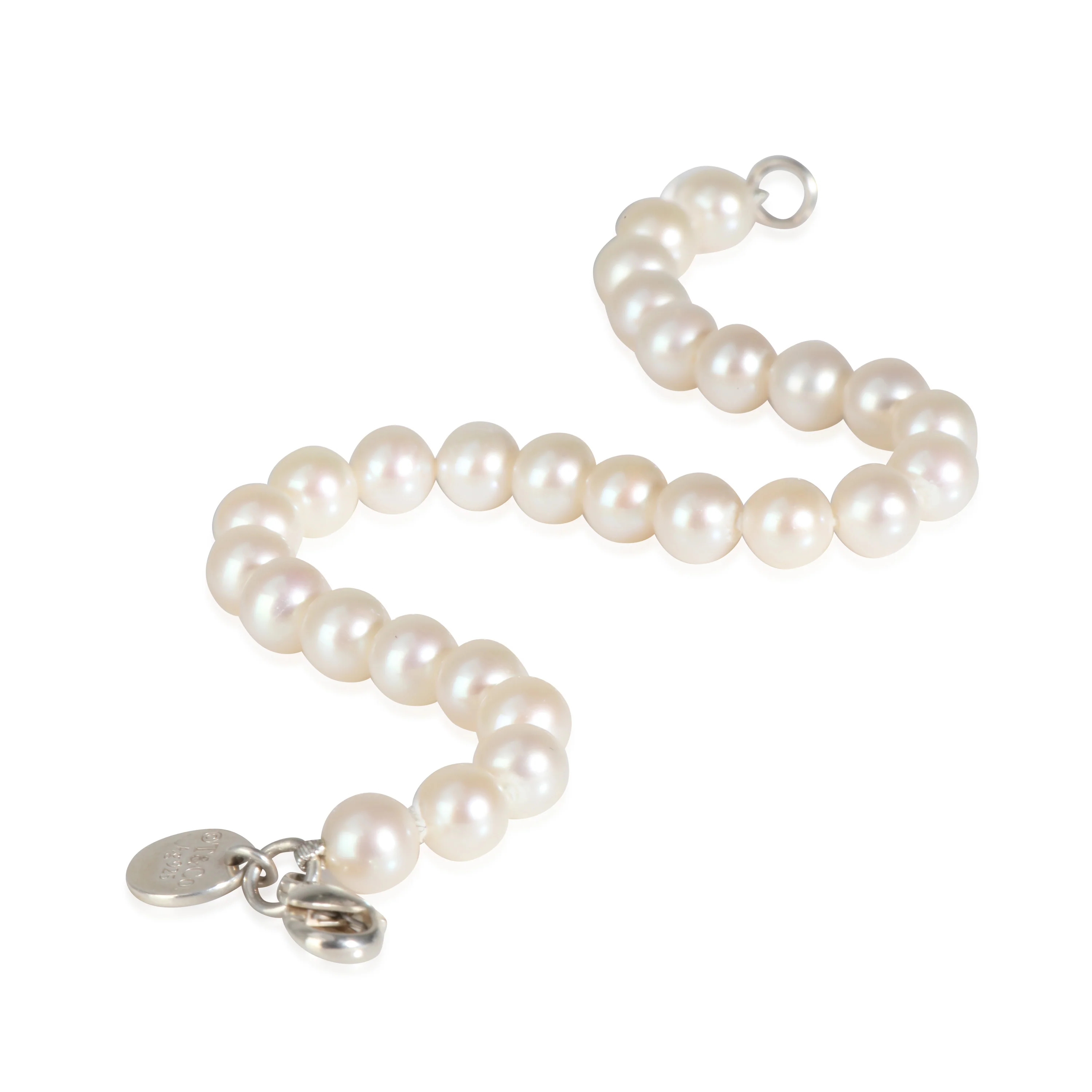 Ziegfeld Collection 6mm Pearl Bracelet in Sterling Silver - Image 2