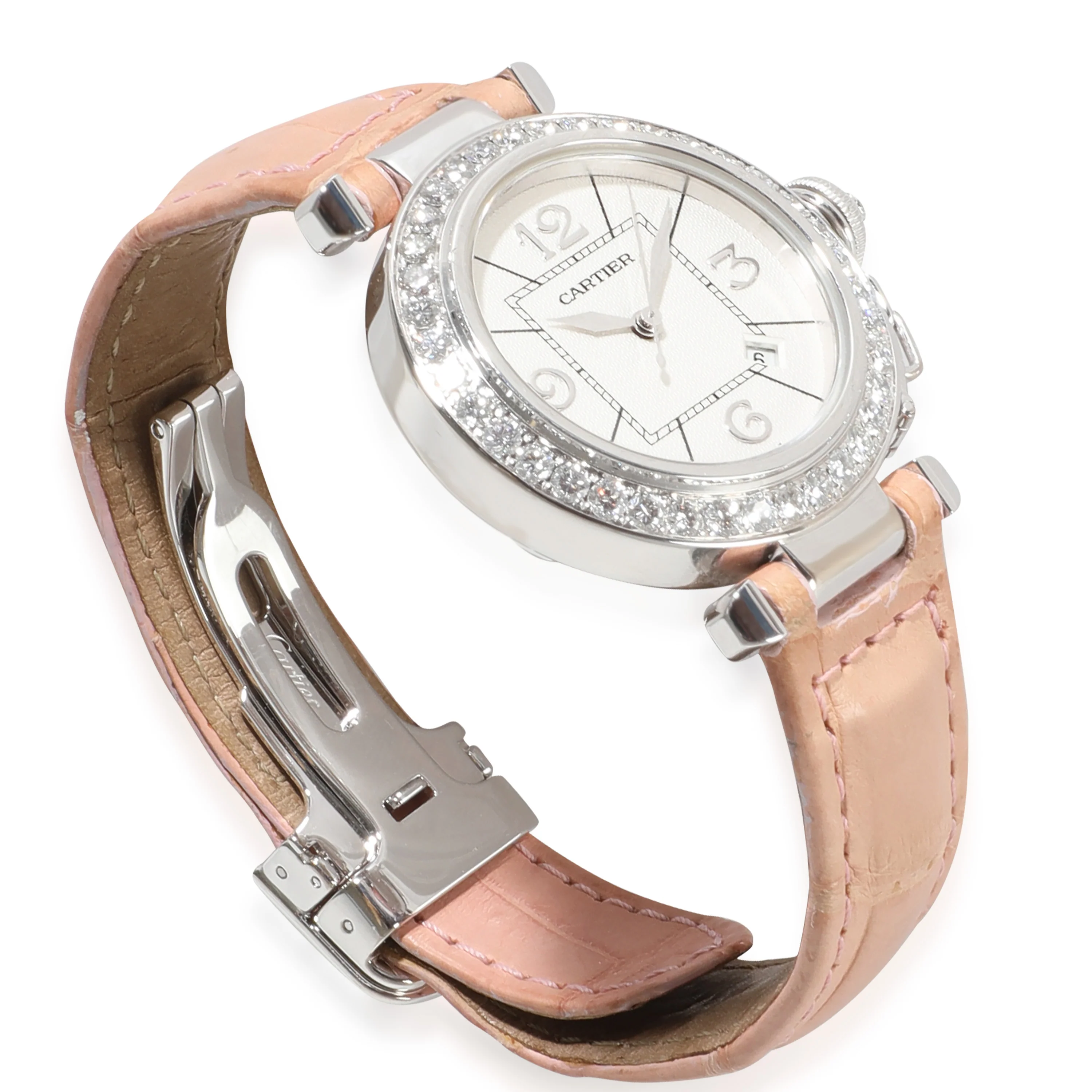 Pasha de Cartier 2398 Womens Watch in 18kt White Gold - Image 2
