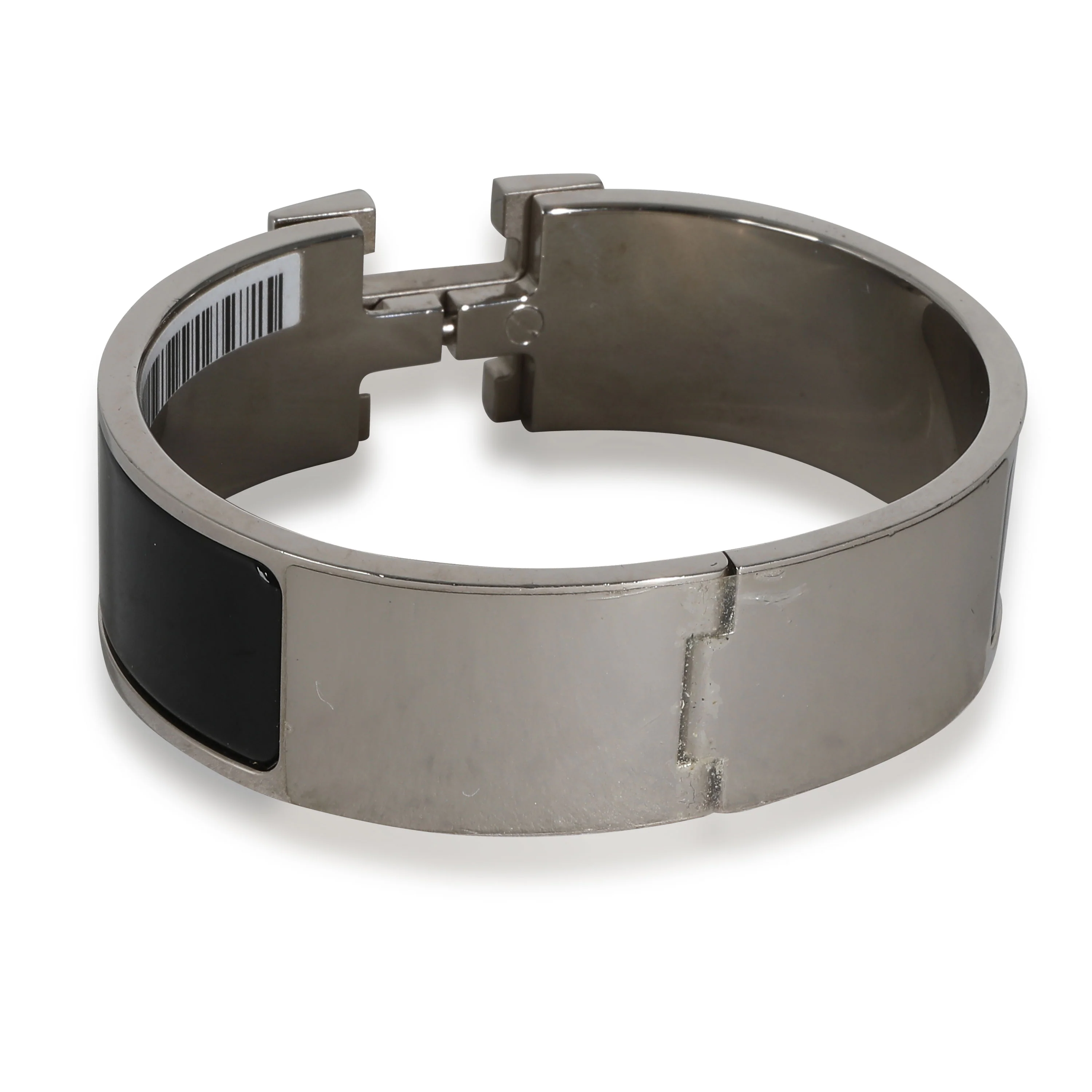 Hermes Palladium Plated Clic Clac In Noir, GM - Image 4