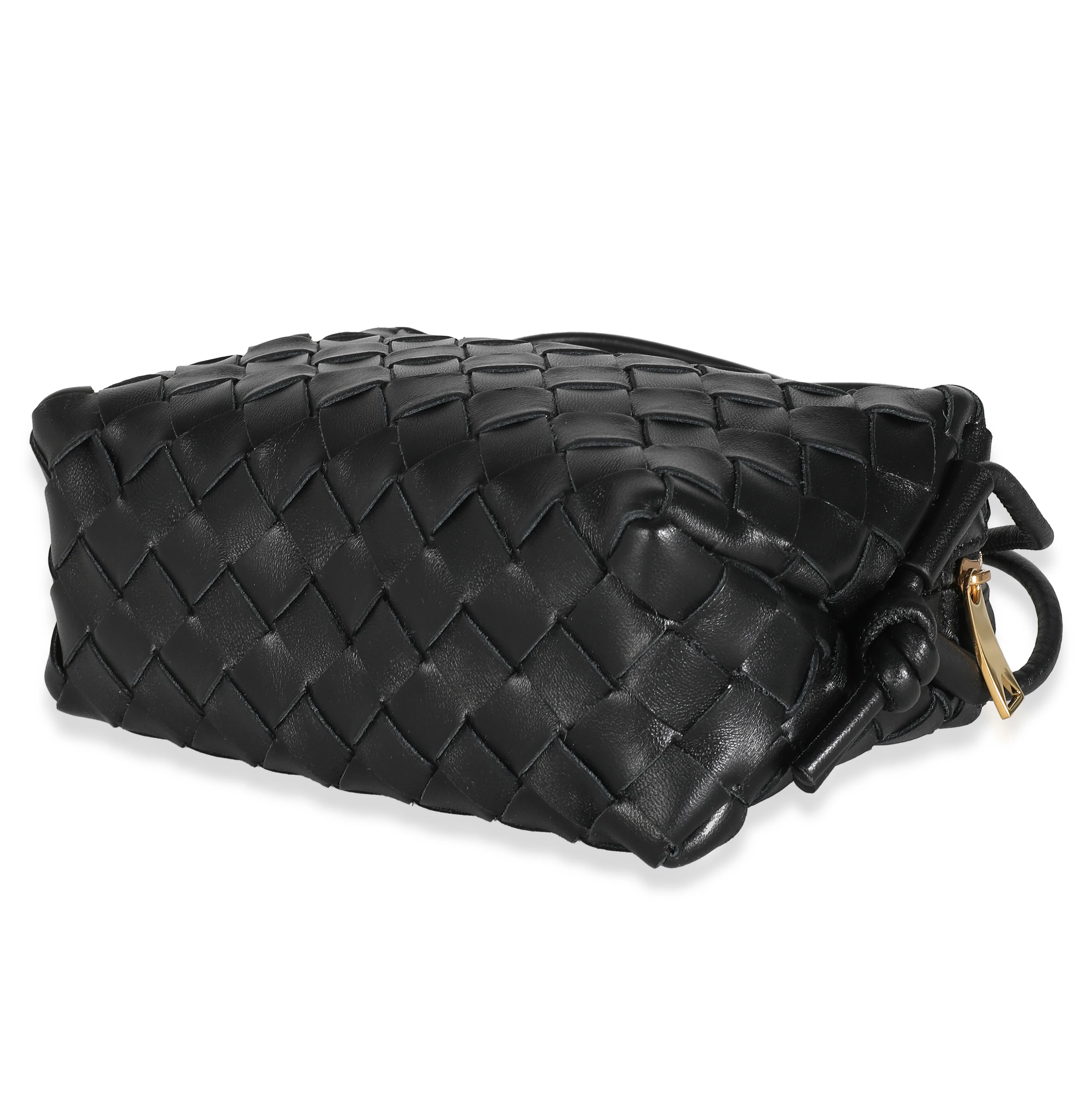 Black Nappa Intrecciato Mini Loop Camera Bag - Image 7