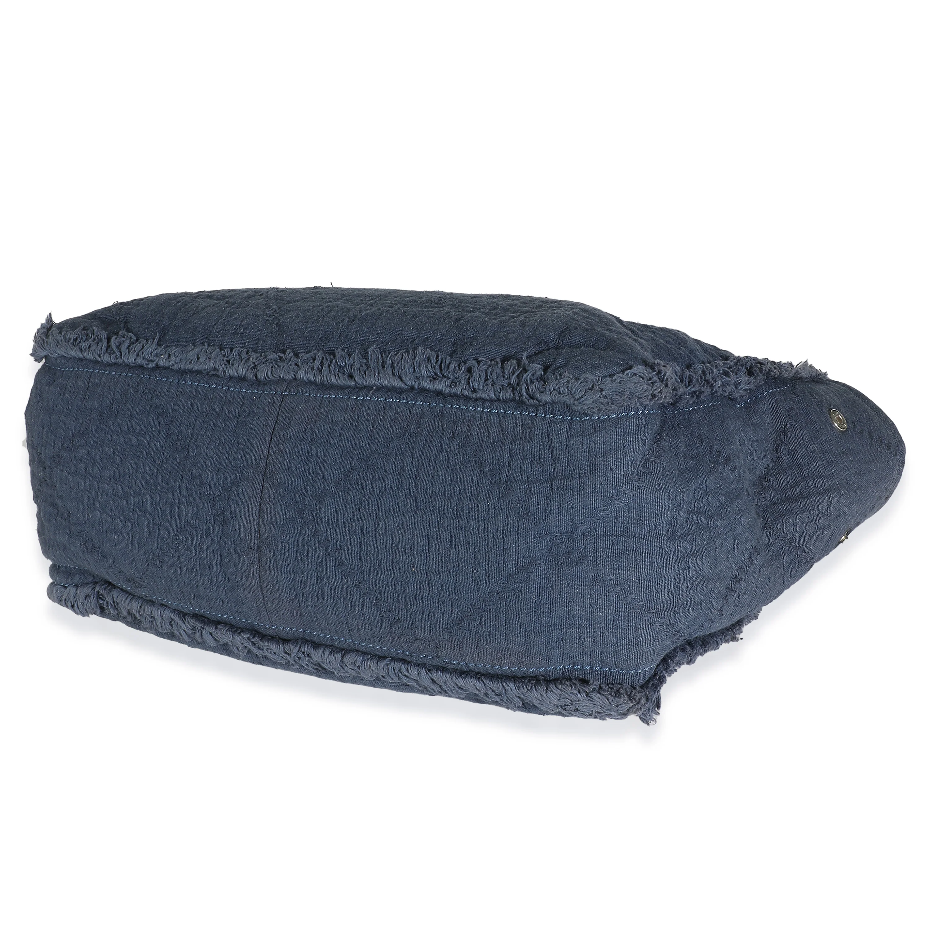 Navy Canvas Medium CC Double Face Tote - Image 6