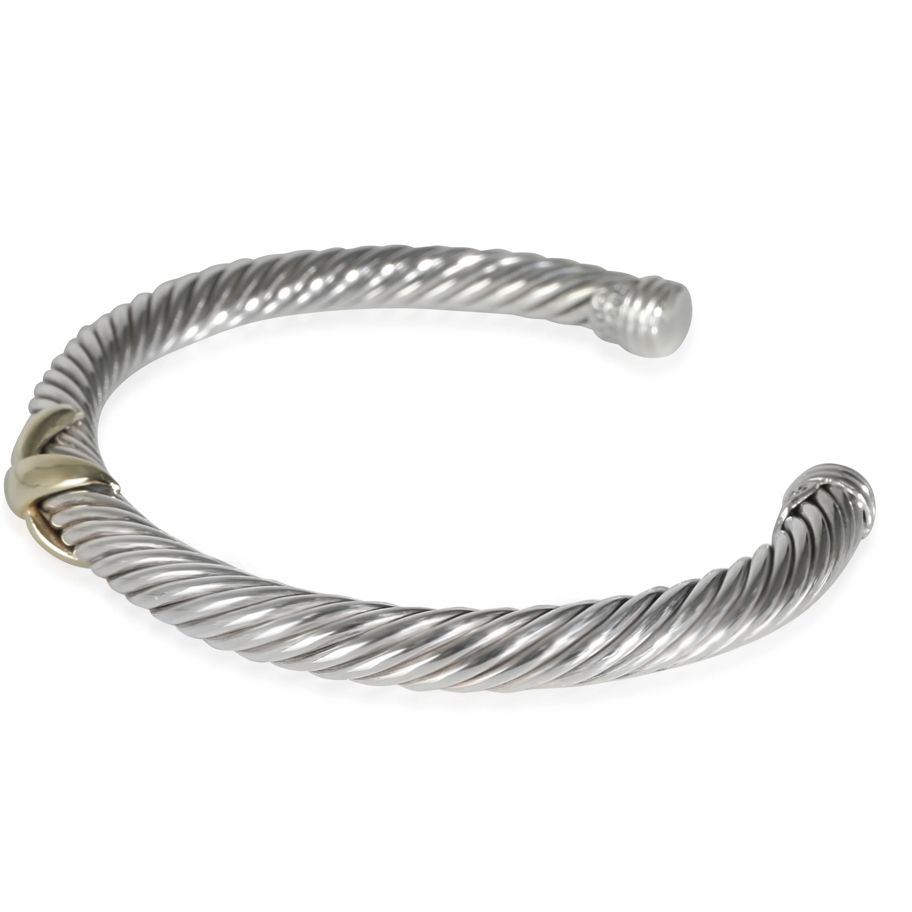 X Collection Bracelet in 14k Yellow Gold/Sterling Silver - Image 2