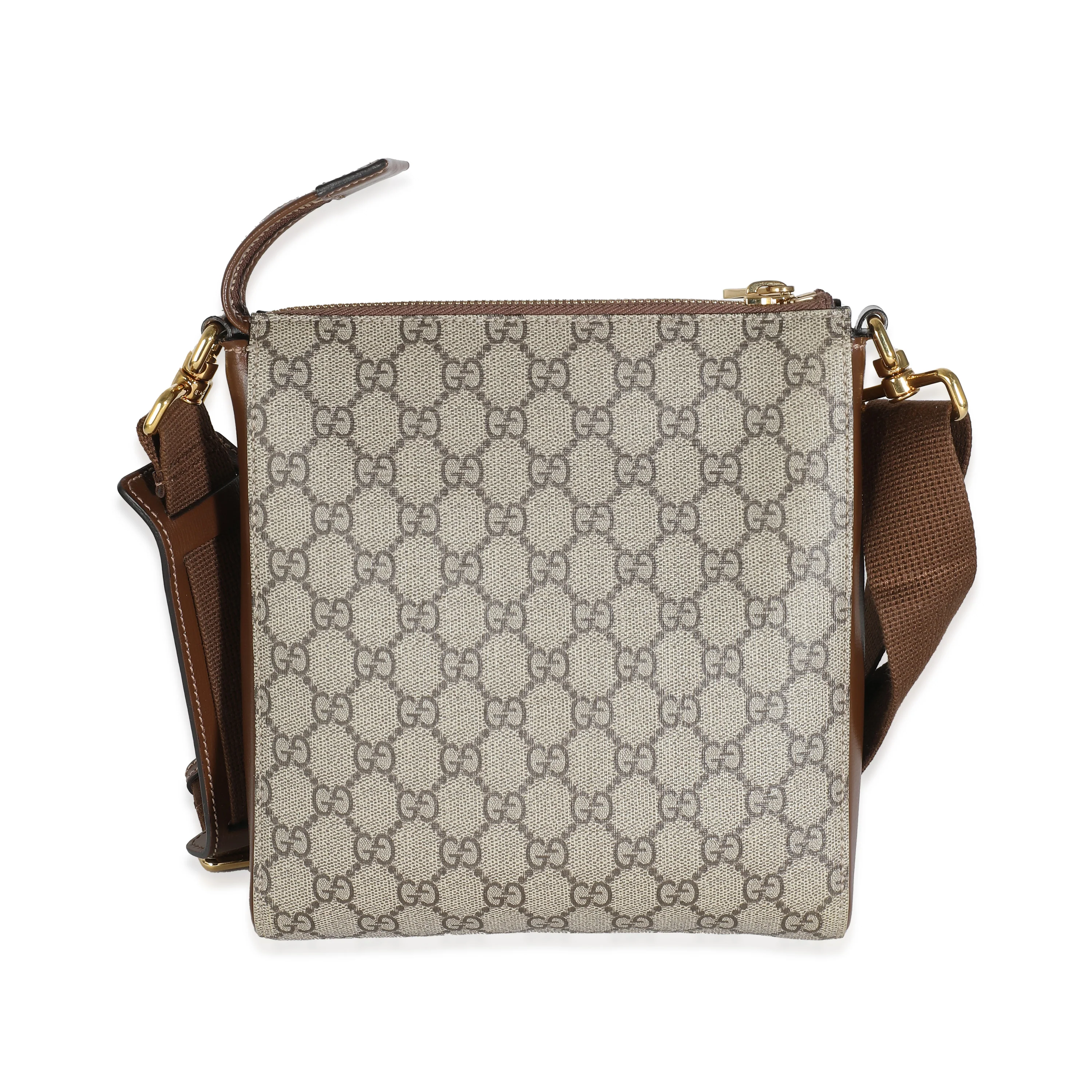 Beige GG Supreme Small Messenger Bag - Image 4