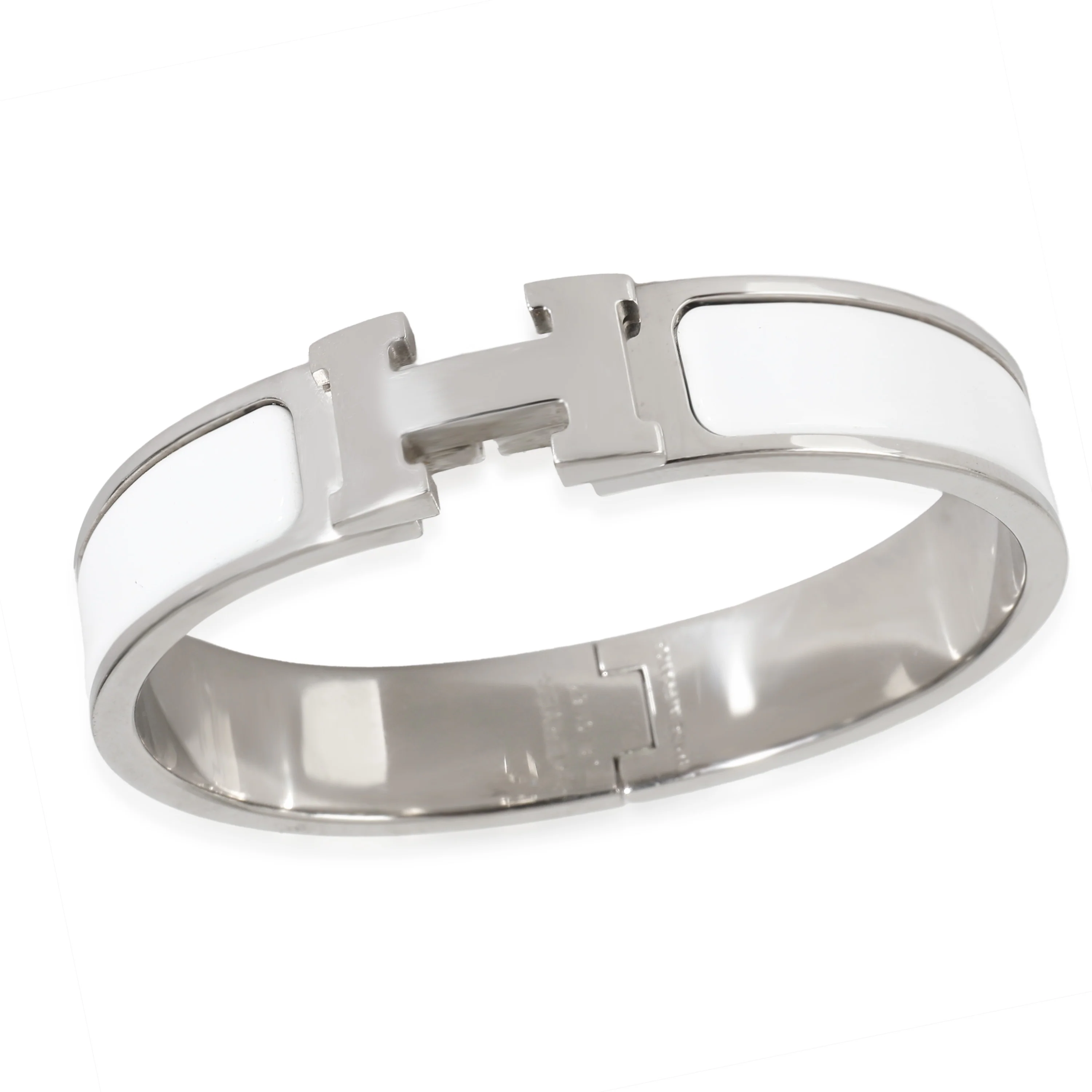 Hermes Clic H in Blanco Palladium Plated, PM - Image 3