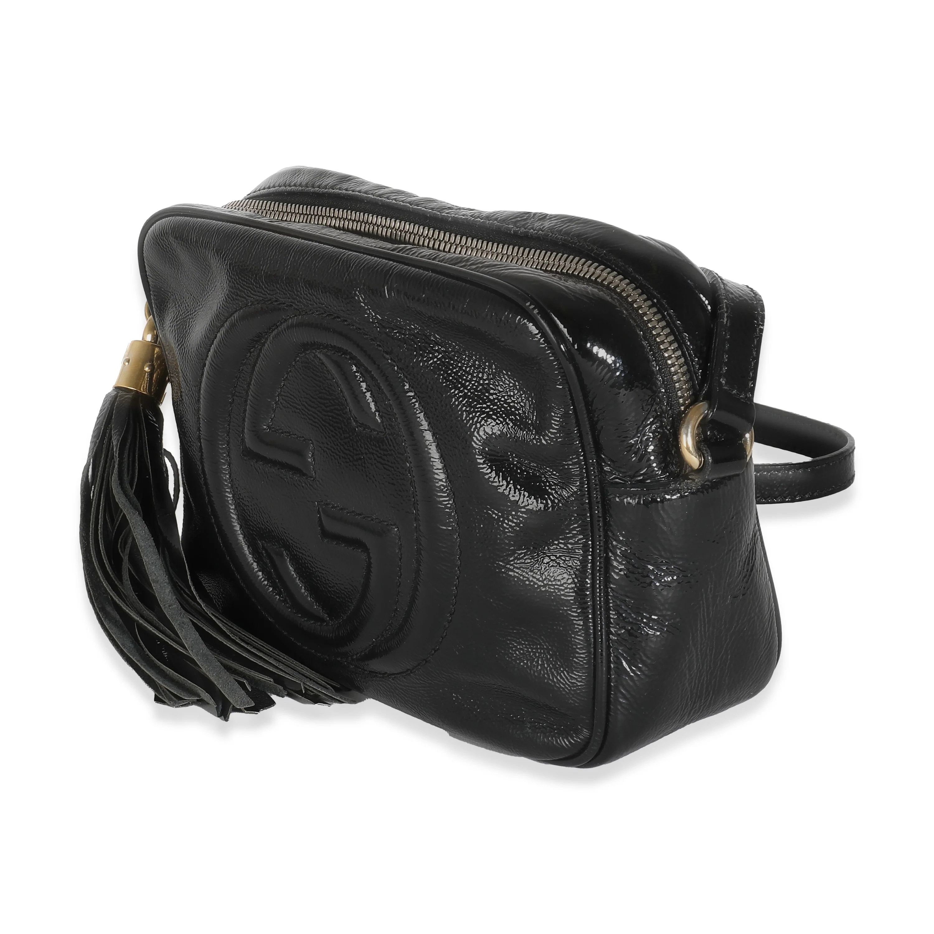 Black Patent Small Soho Disco Crossbody - Image 2