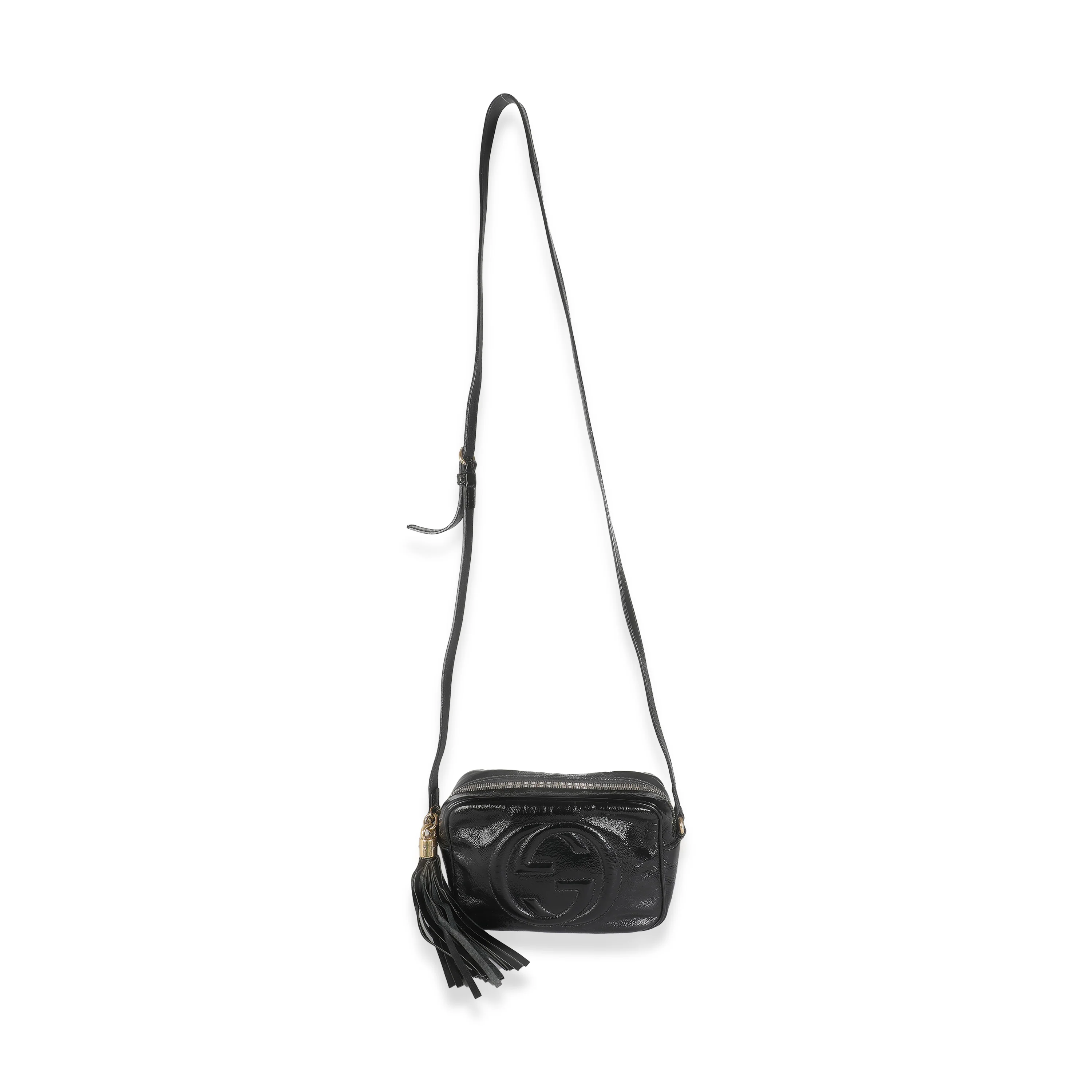 Black Patent Small Soho Disco Crossbody - Image 8