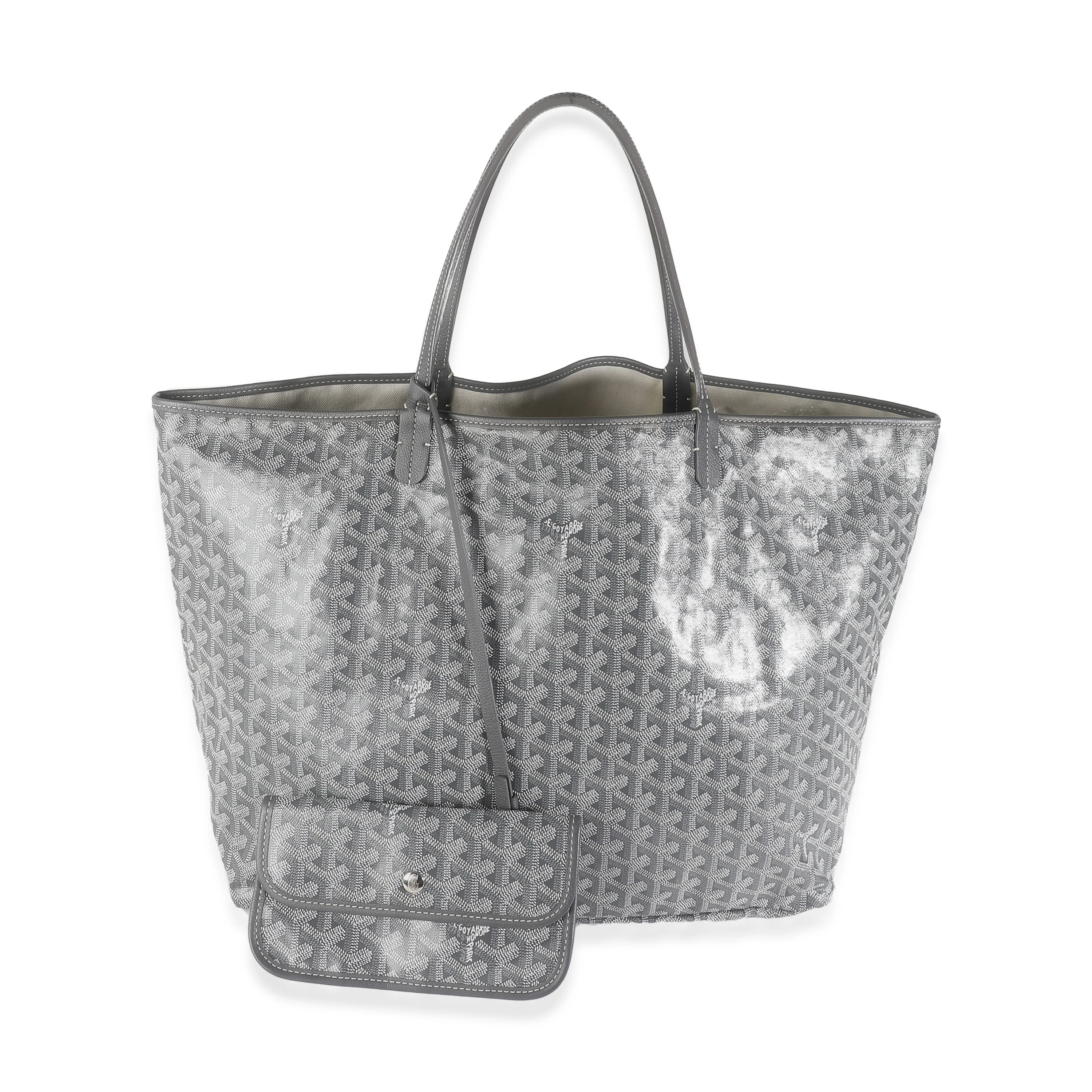 Grey Striped Goyardine Canvas Saint Louis GM - Image 4