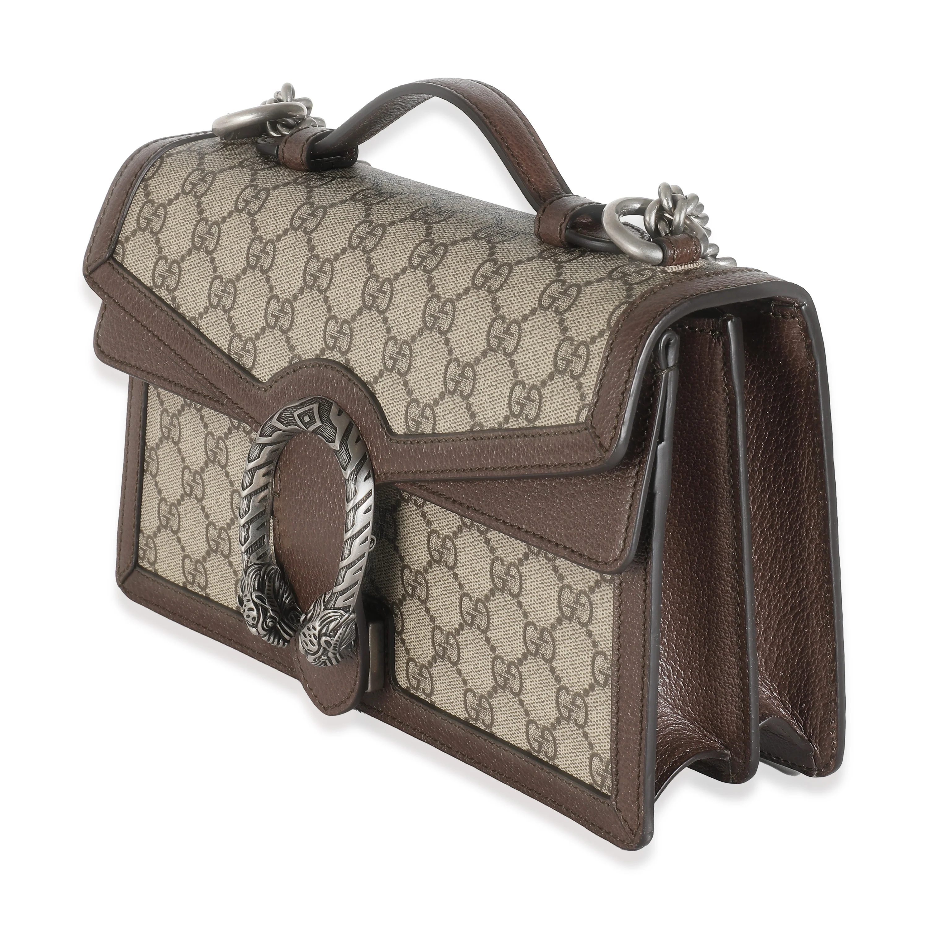 Beige GG Supreme Canvas Dionysus Top Handle Chain Bag - Image 2