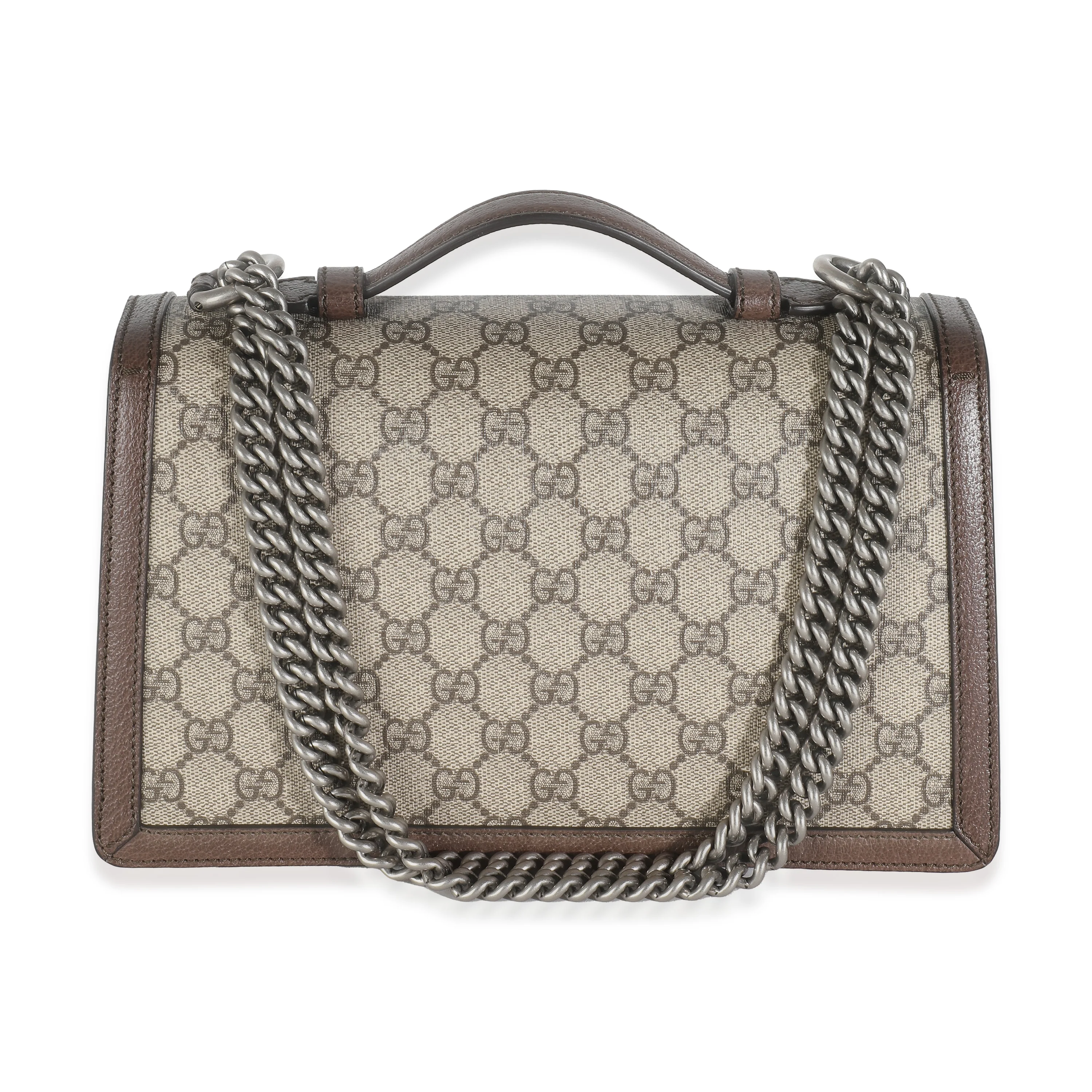 Beige GG Supreme Canvas Dionysus Top Handle Chain Bag - Image 4