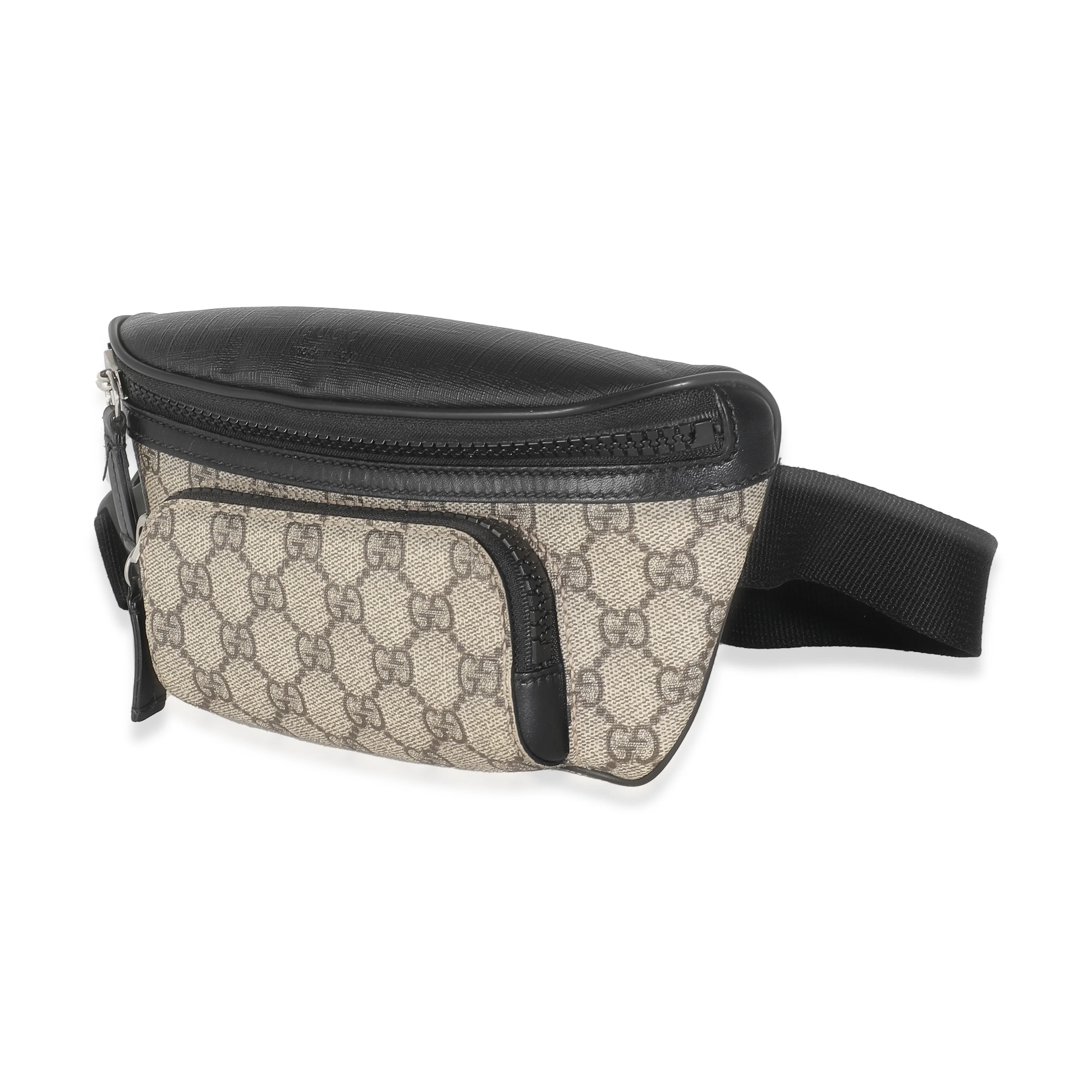 Black Beige GG Supreme Canvas Belt Bag - Image 2