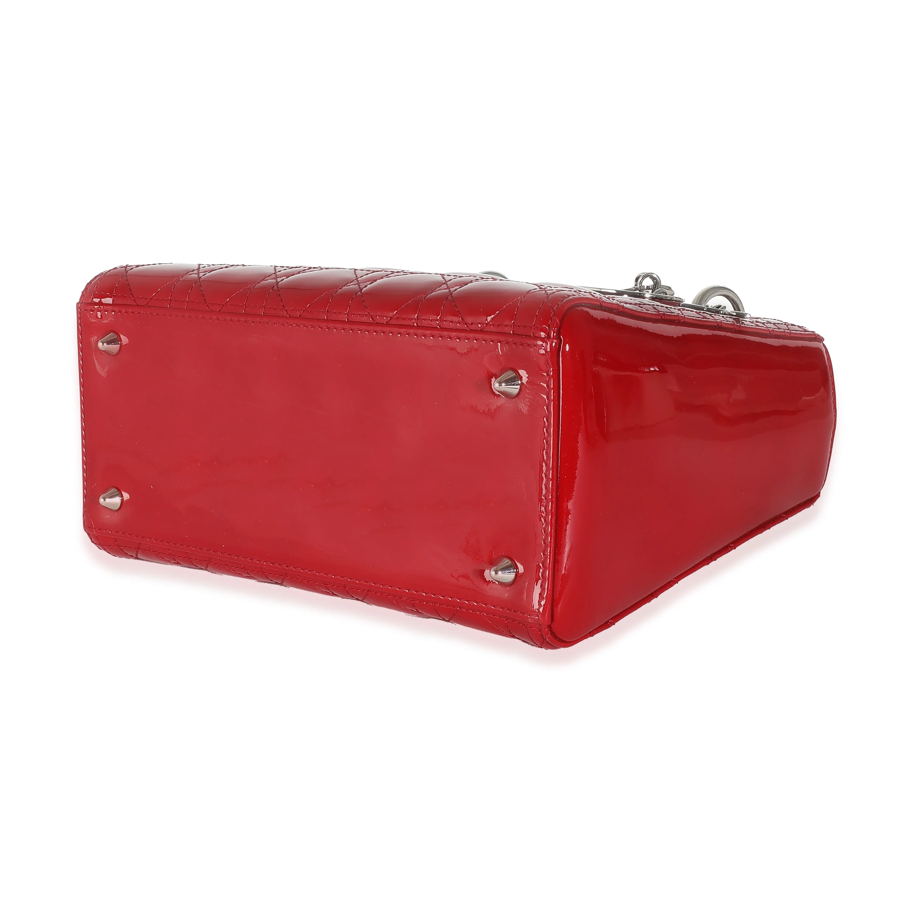Red Patent Cannage Medium Lady Dior - Image 6