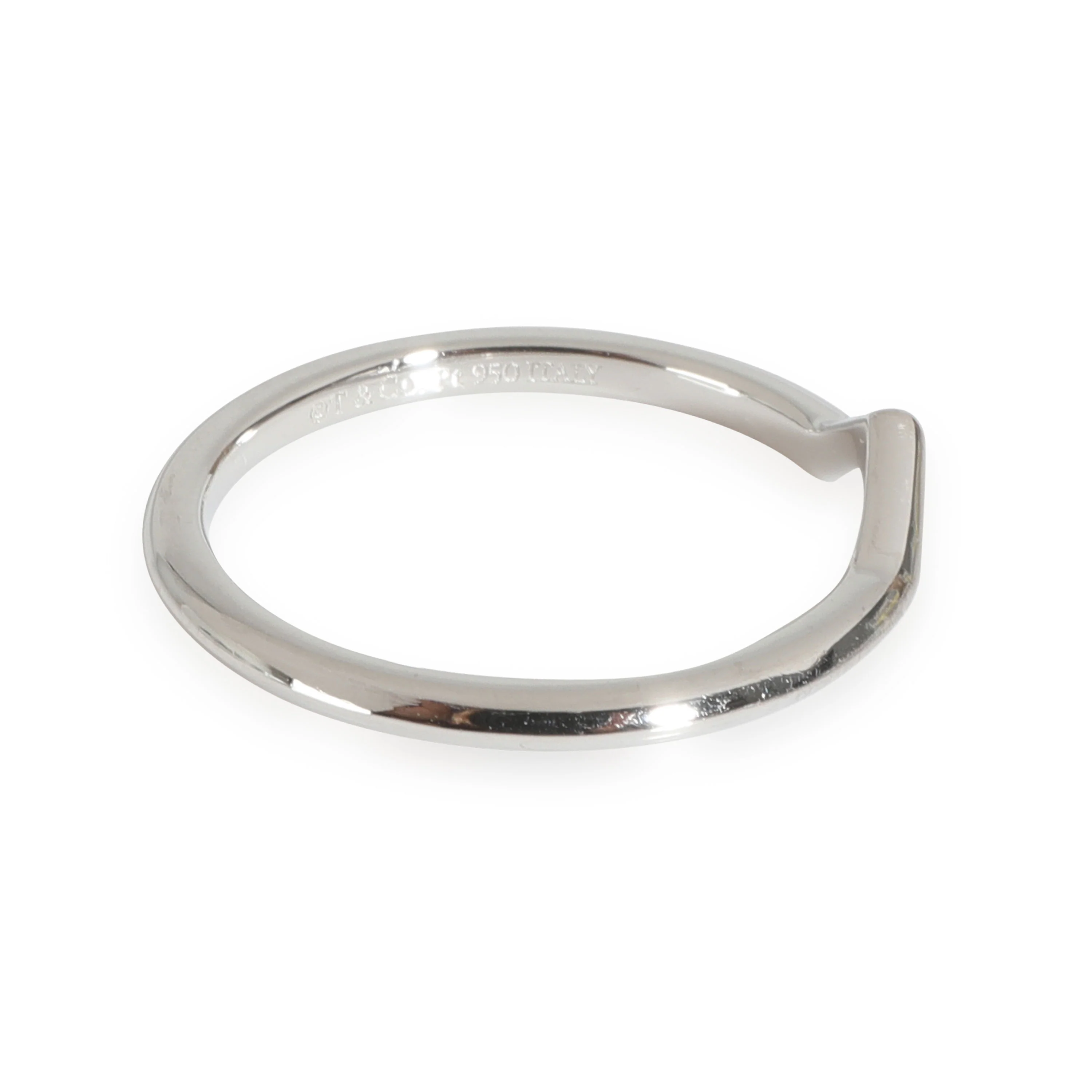 The Tiffany Setting  V Band in  Platinum - Image 2