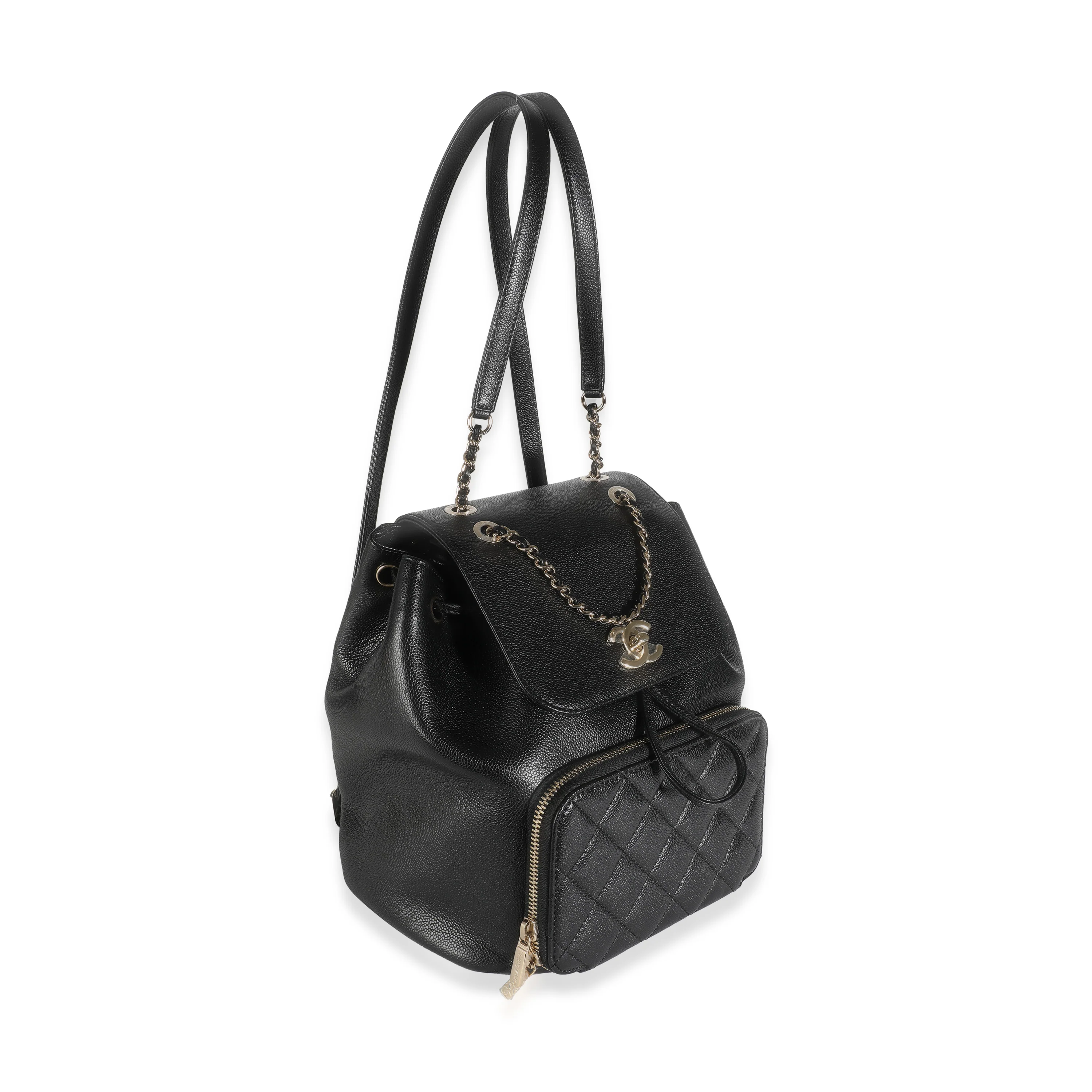 Black Quilted Business Affinity Backpack - Image 3