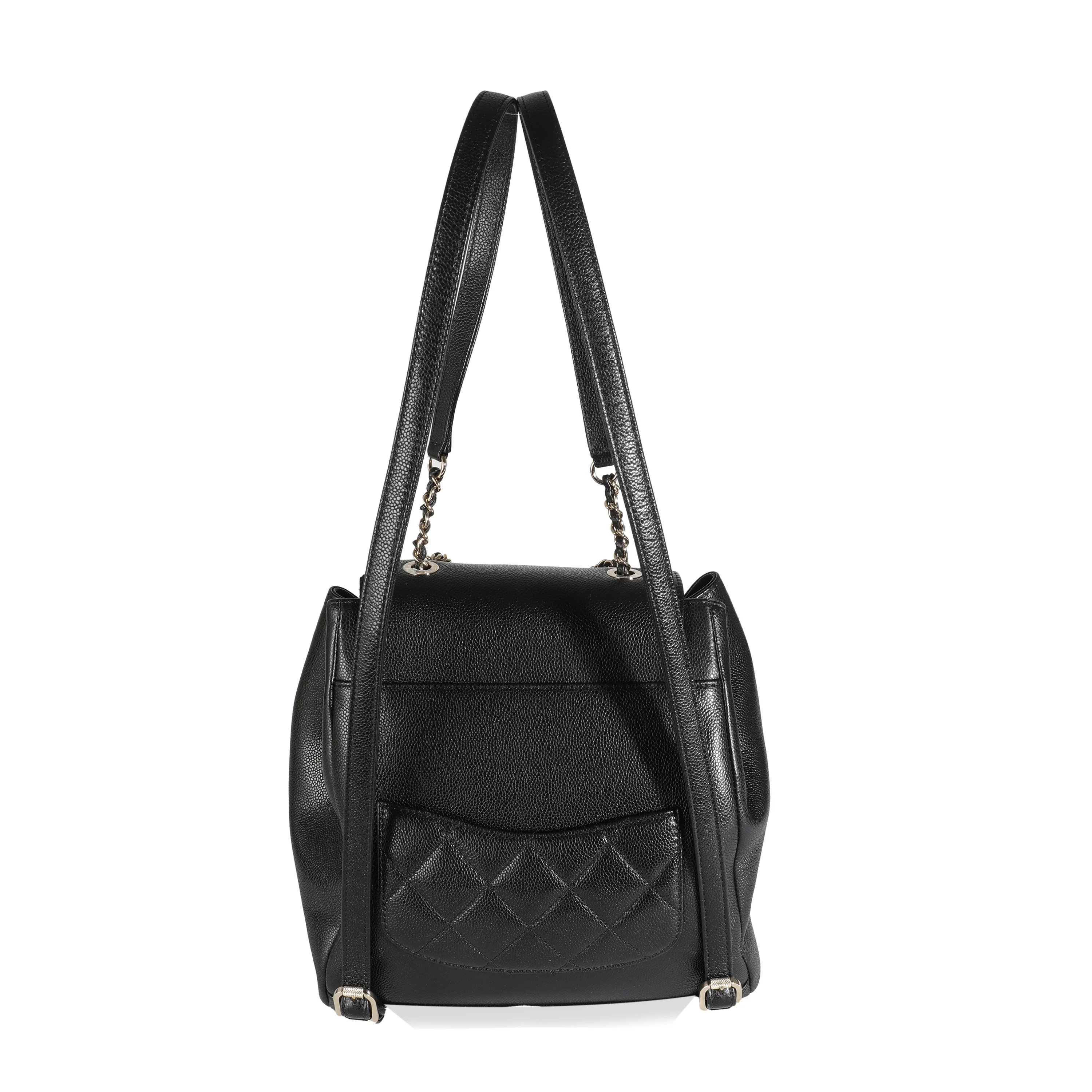 Black Quilted Business Affinity Backpack - Image 4
