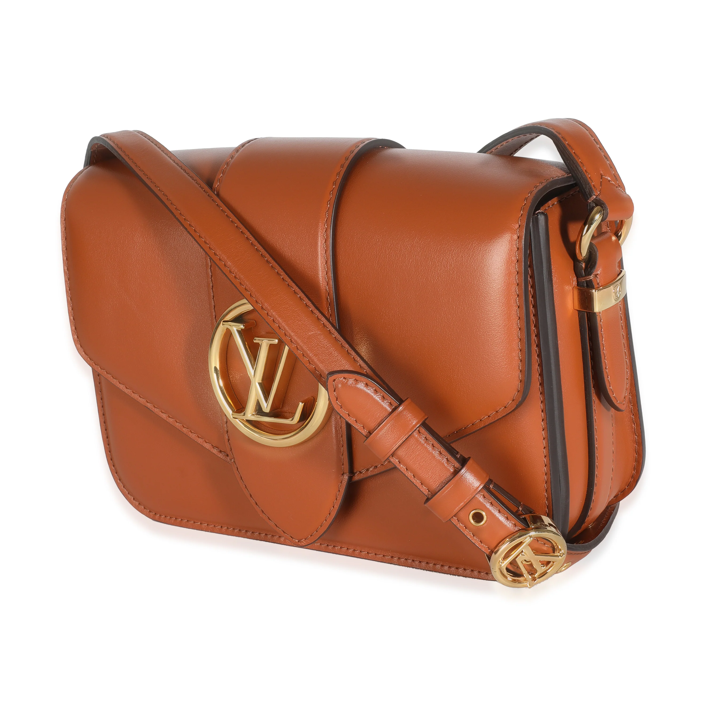 Golden Siena Smooth Calfskin LV Pont 9 - Image 2