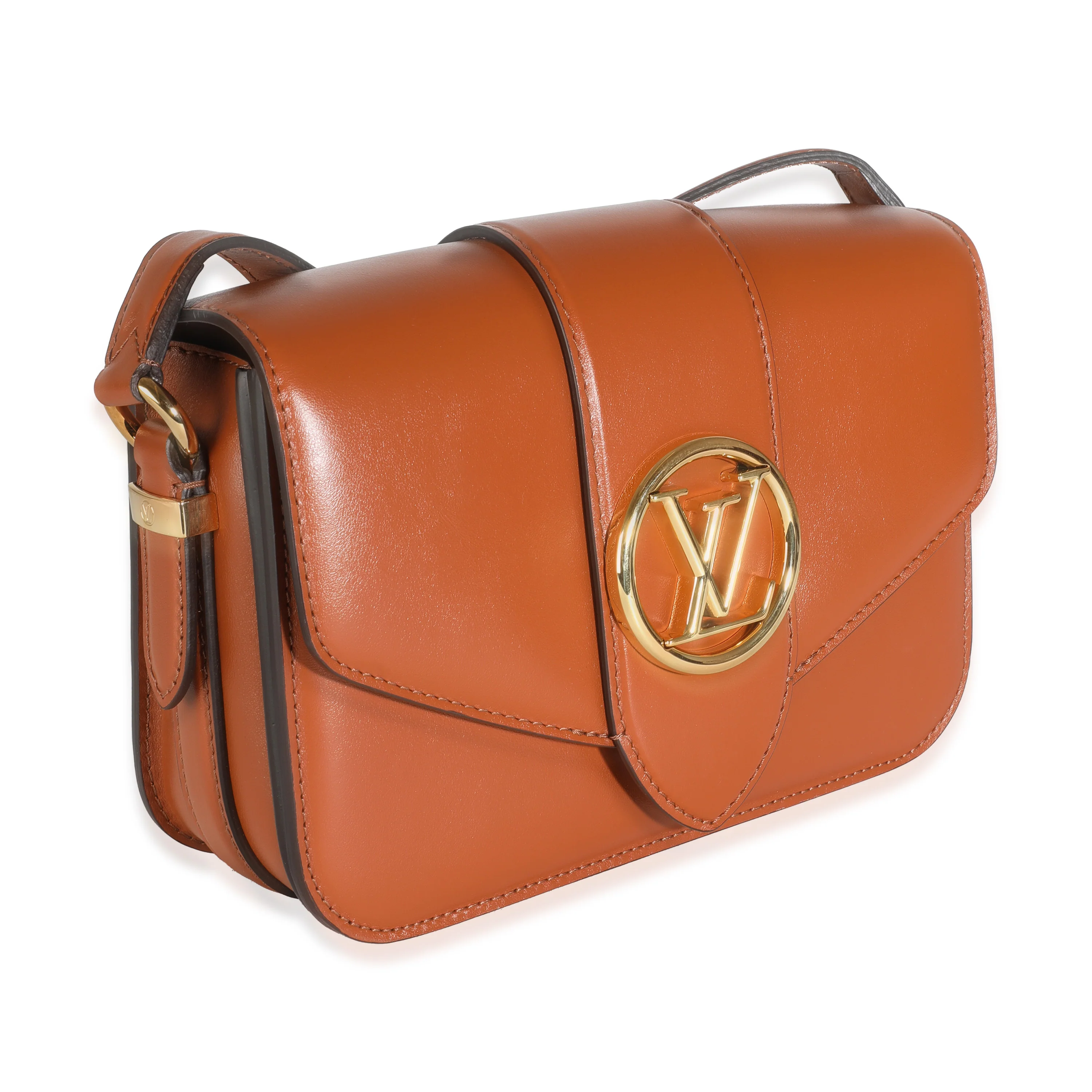 Golden Siena Smooth Calfskin LV Pont 9 - Image 3