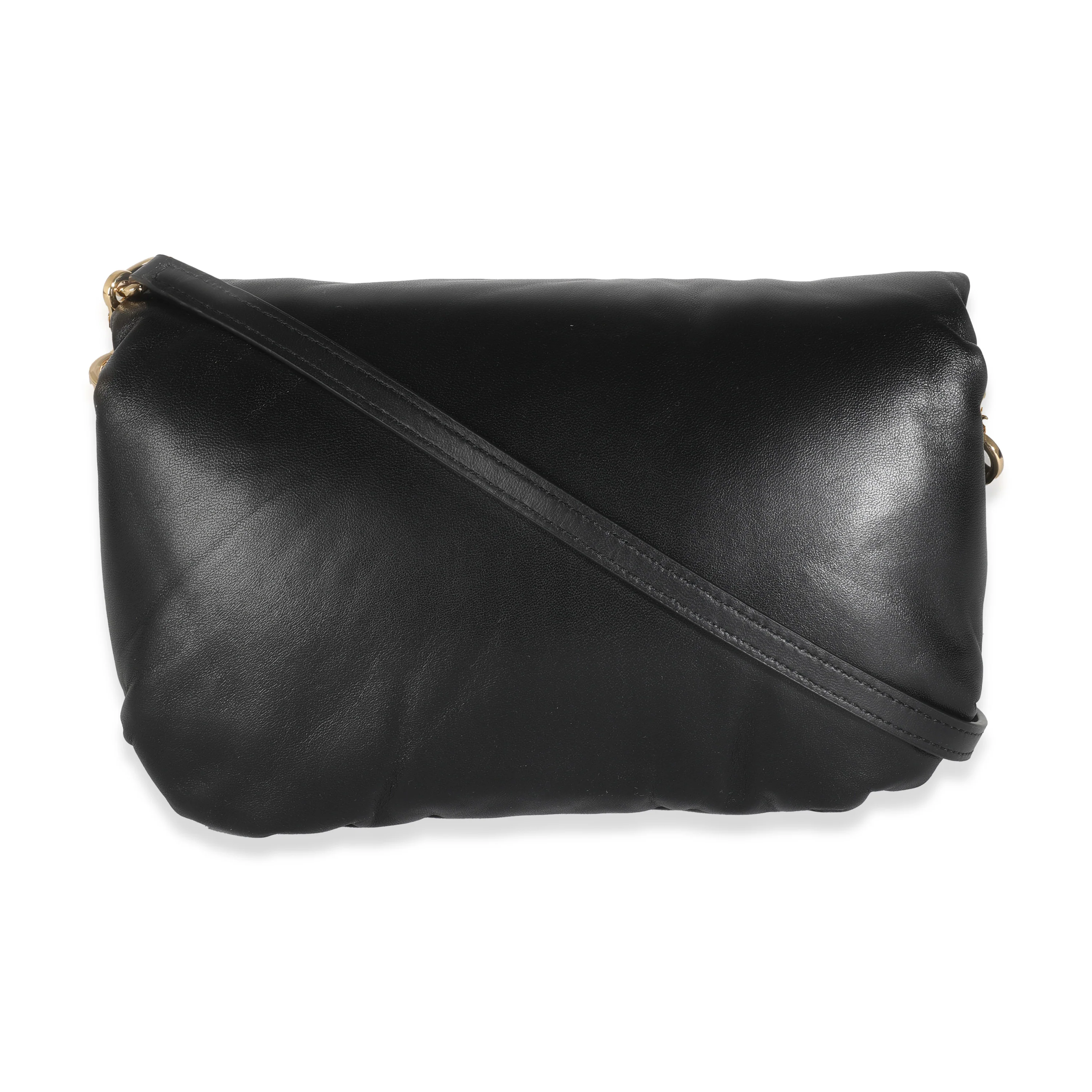 Black Shiny Nappa Lambskin Mini Puffer Goya - Image 4