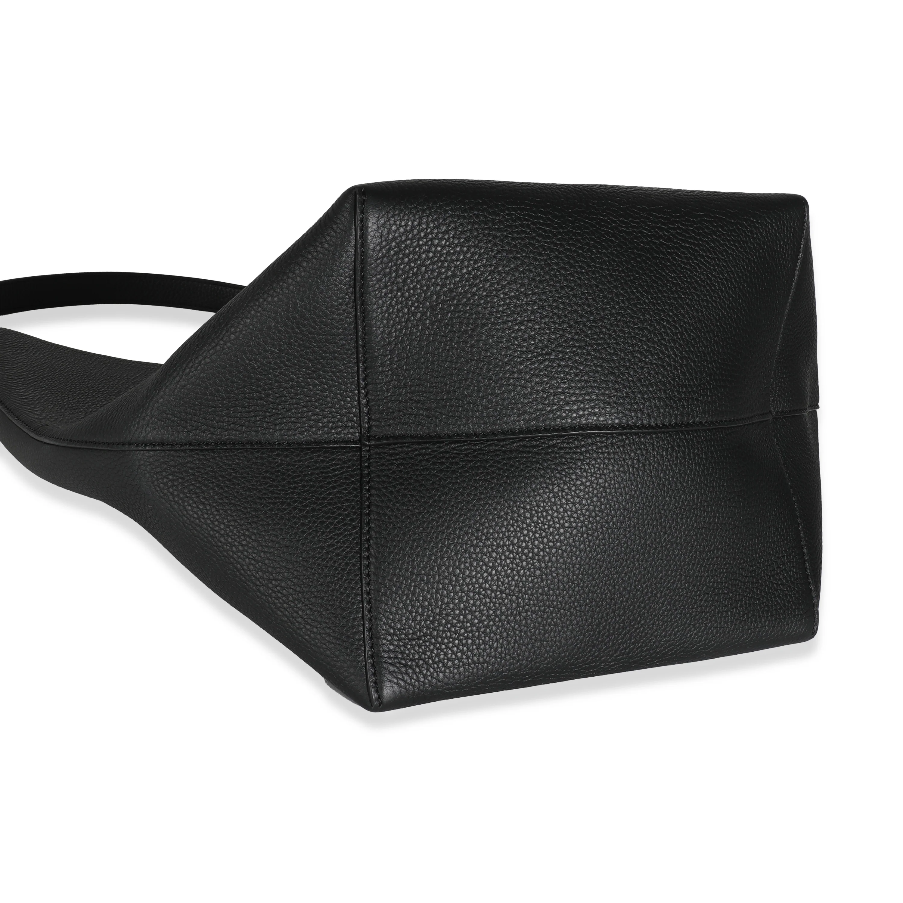 Black Grained Calfskin Large N/S Park Tote - Image 7