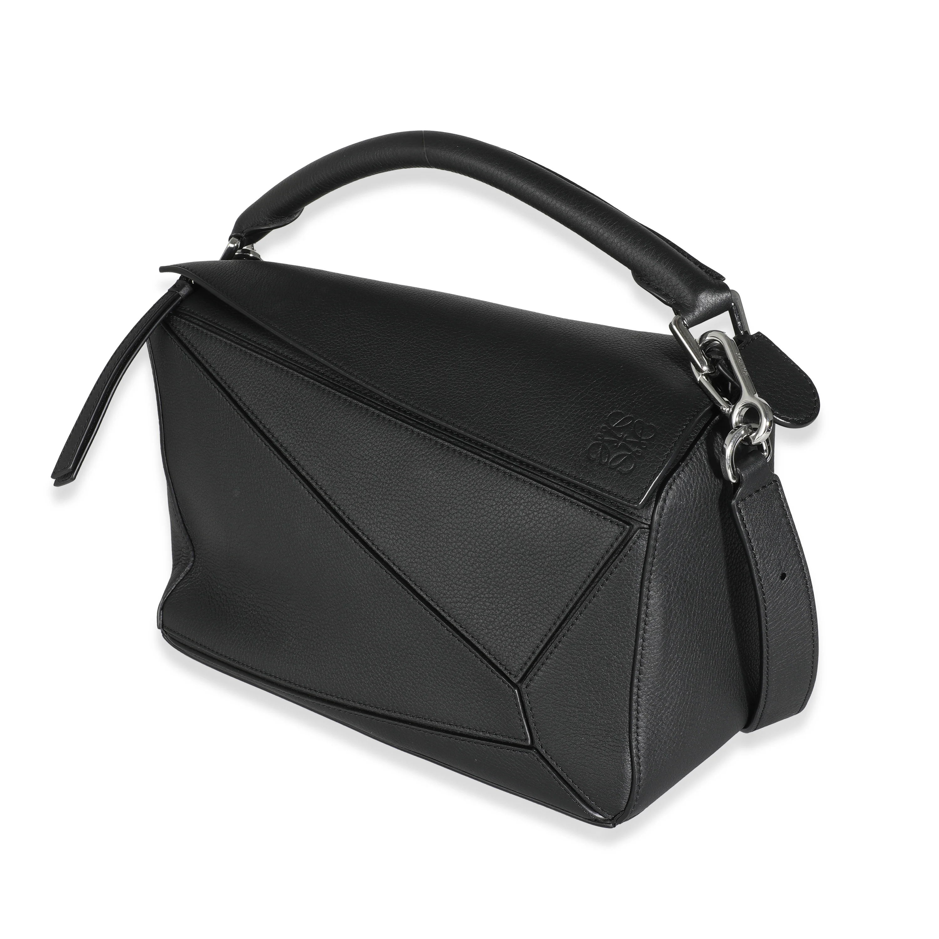 Black Calfskin Medium Puzzle Bag - Image 2