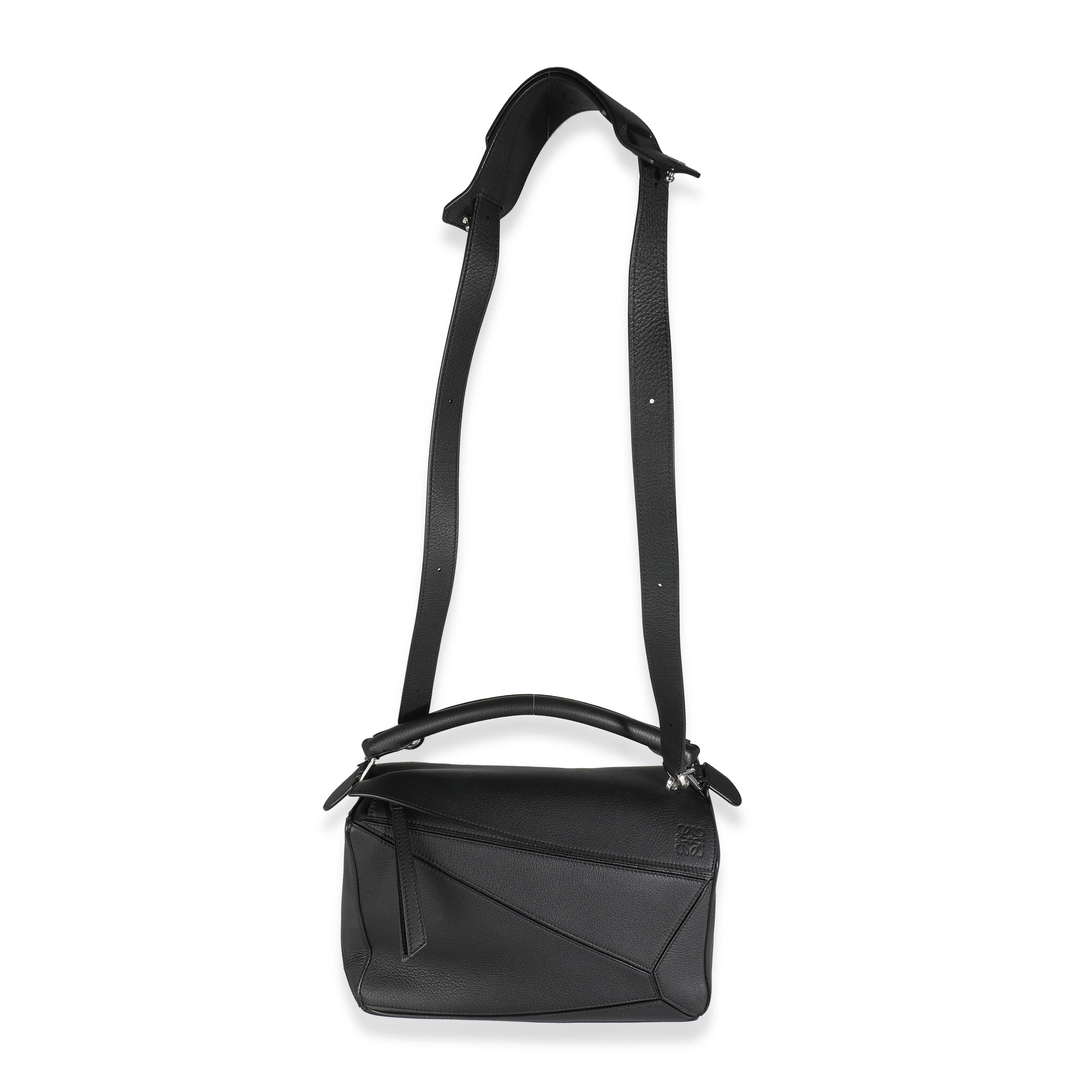Black Calfskin Medium Puzzle Bag - Image 5