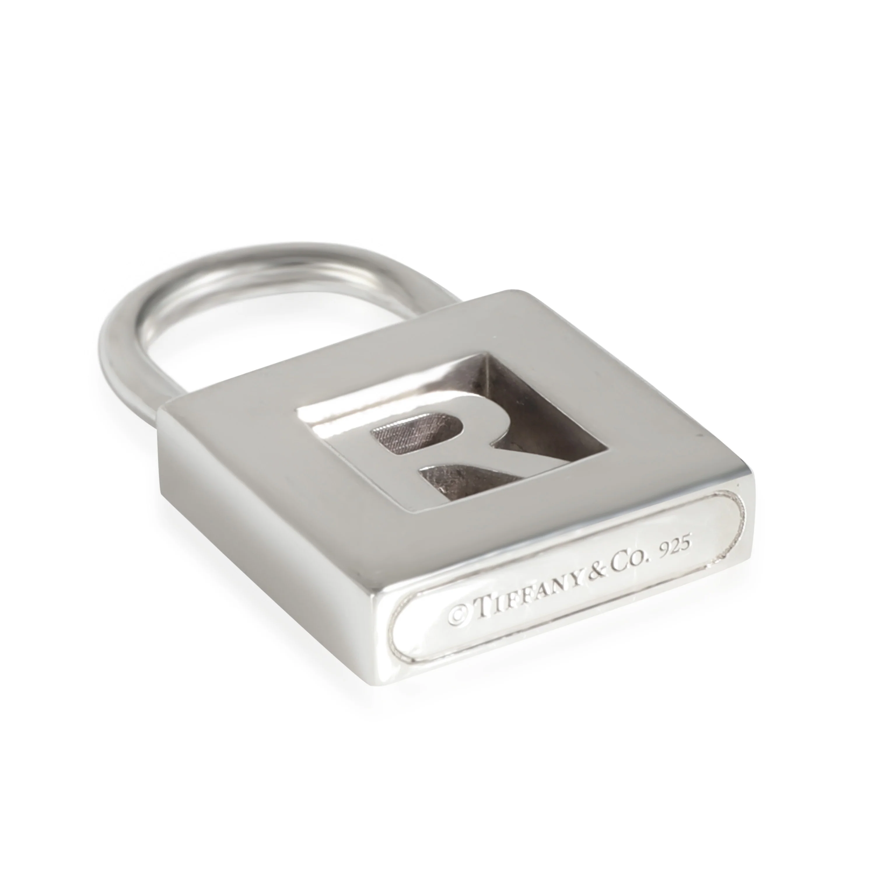 Letter R Lock in Sterling Silver - Image 3