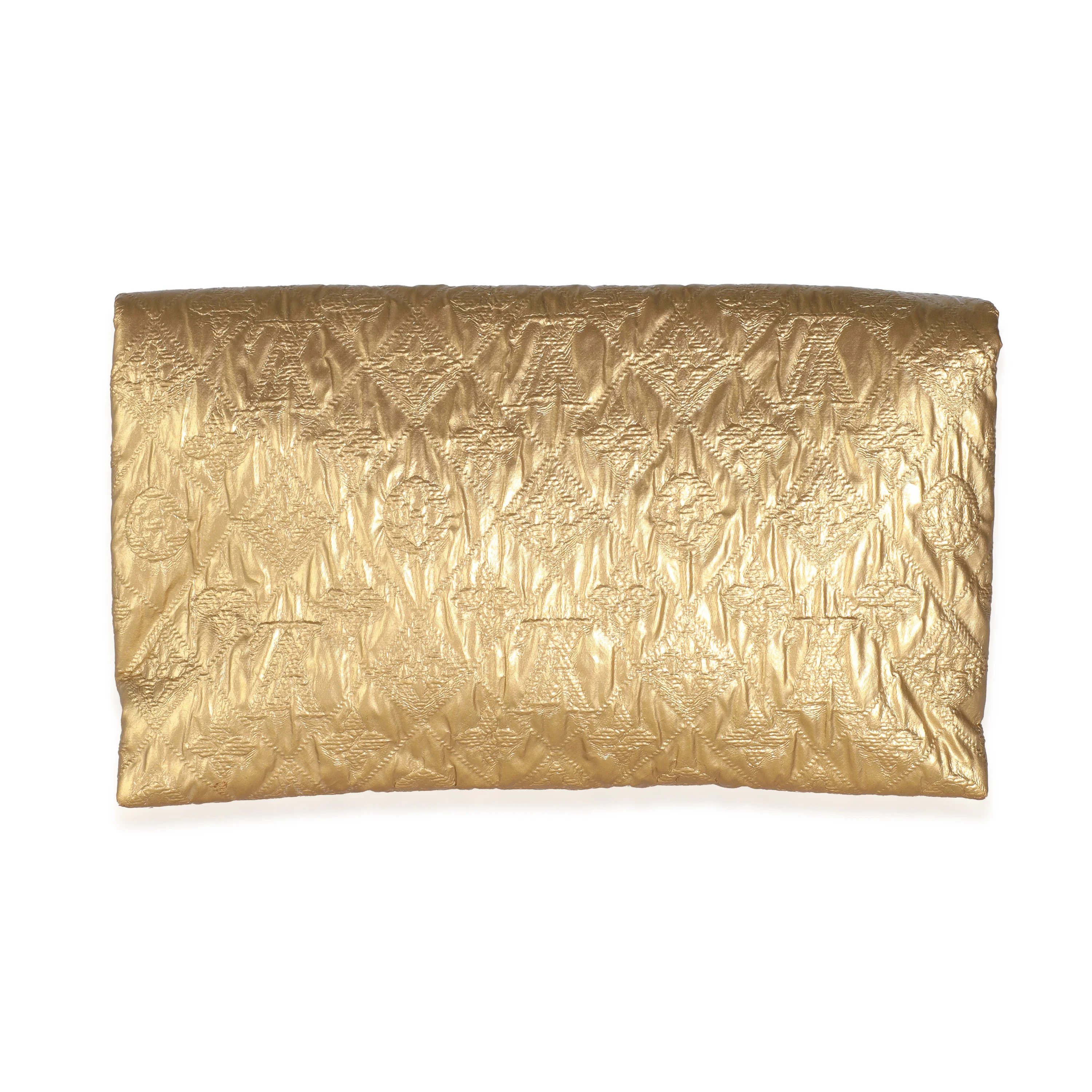 Gold Jacquard Monogram Limelight Clutch PM - Image 4