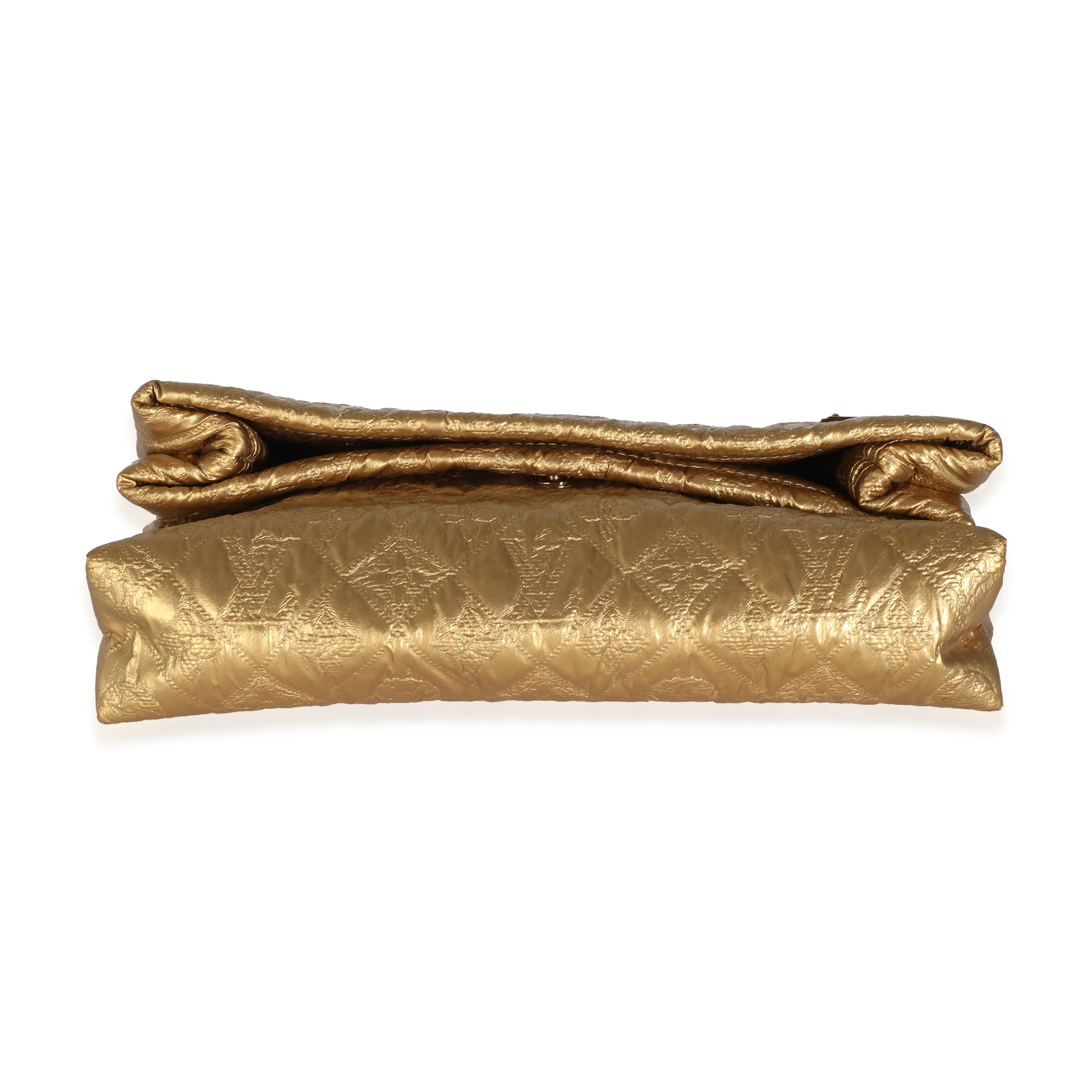 Gold Jacquard Monogram Limelight Clutch PM - Image 5