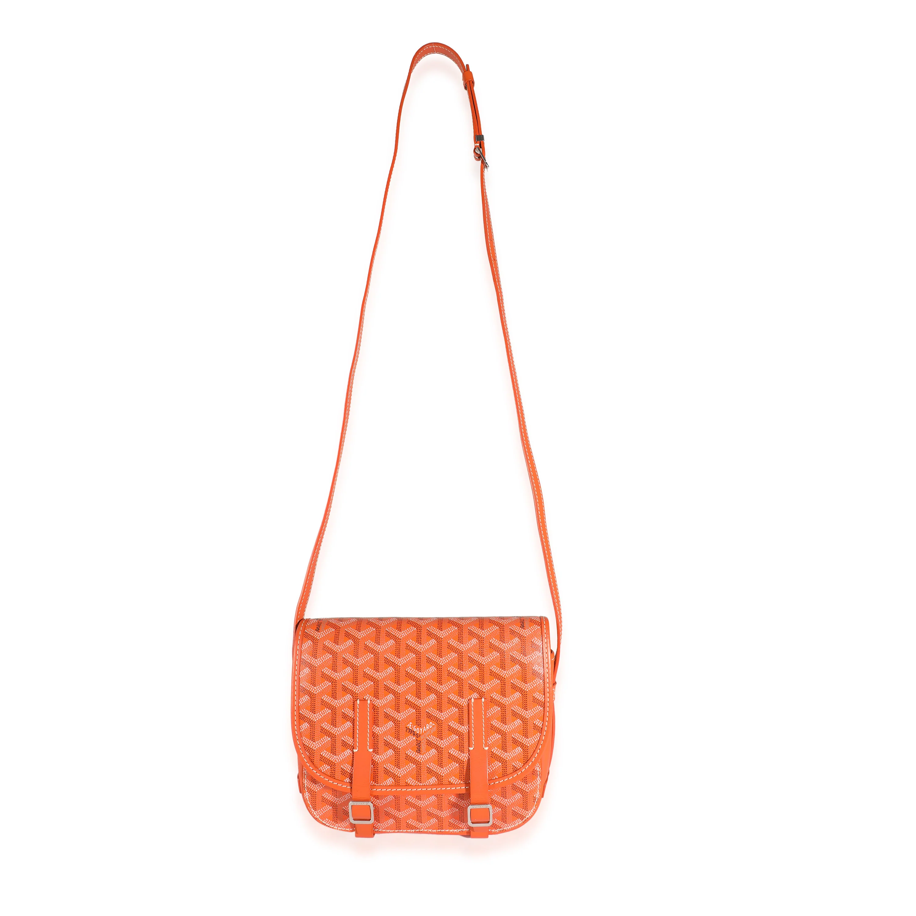 Orange Goyardine Canvas Belvedere II PM - Image 8