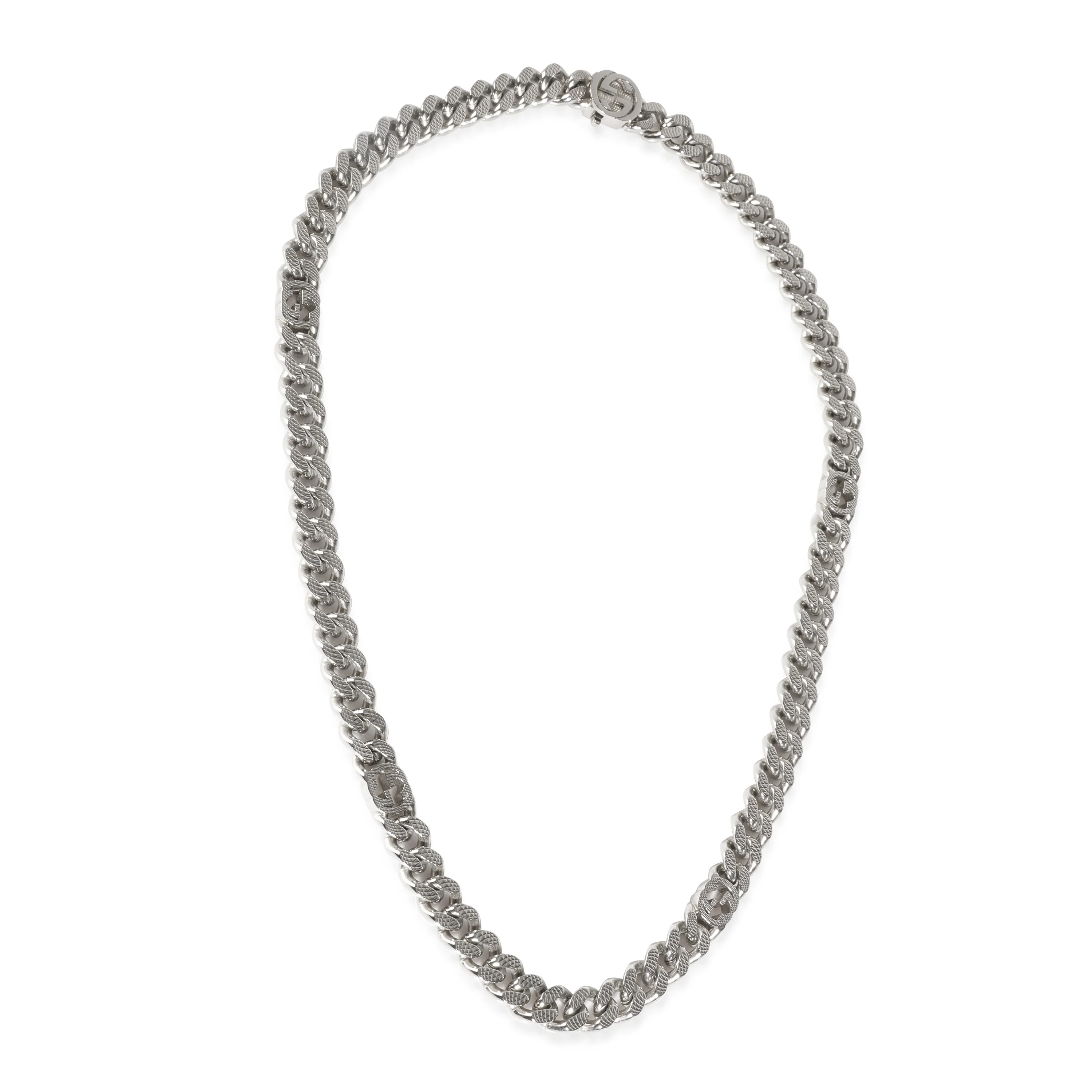 Interlocking G Necklace Palladium Plated , 20 Inches - Image 2
