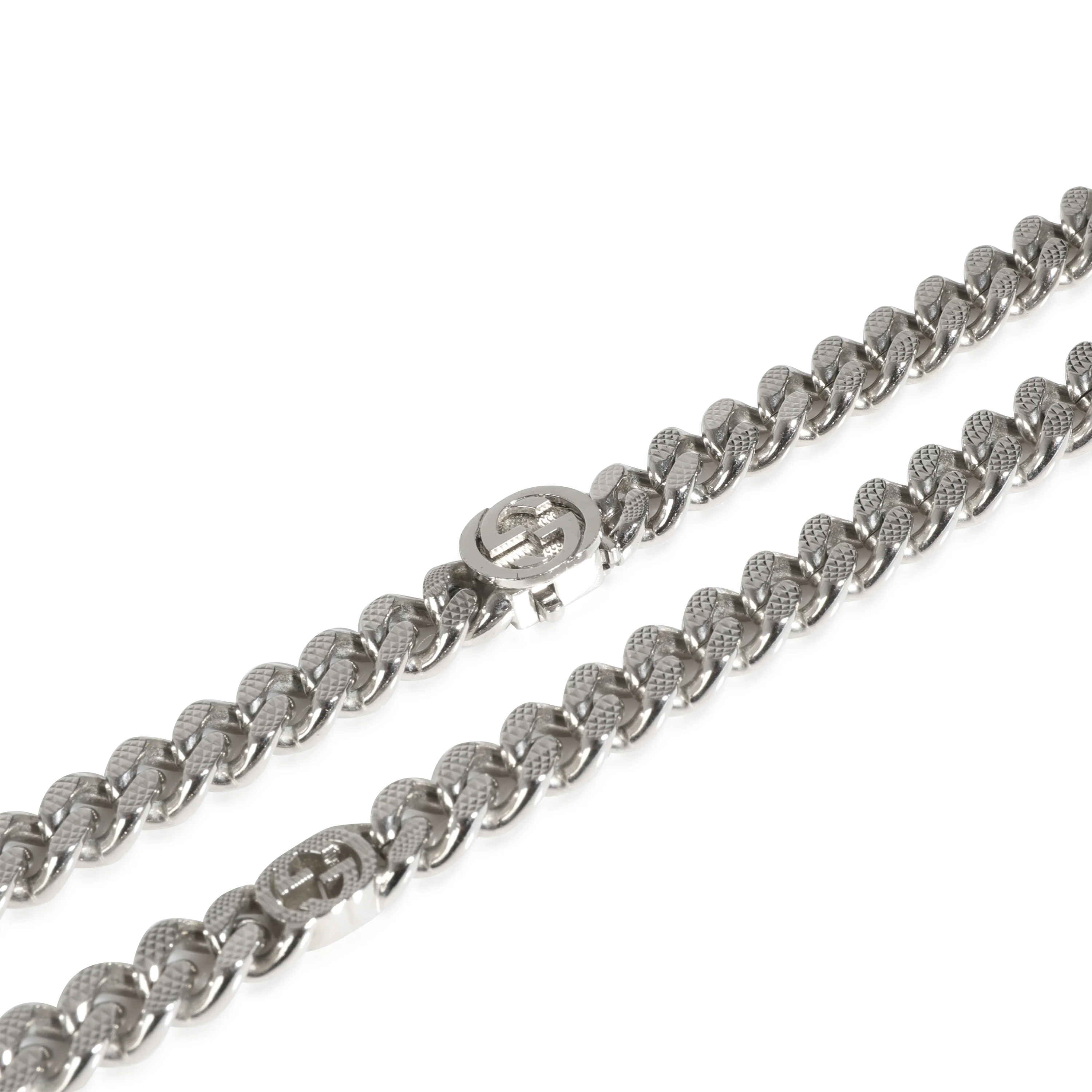 Interlocking G Necklace Palladium Plated , 20 Inches - Image 3