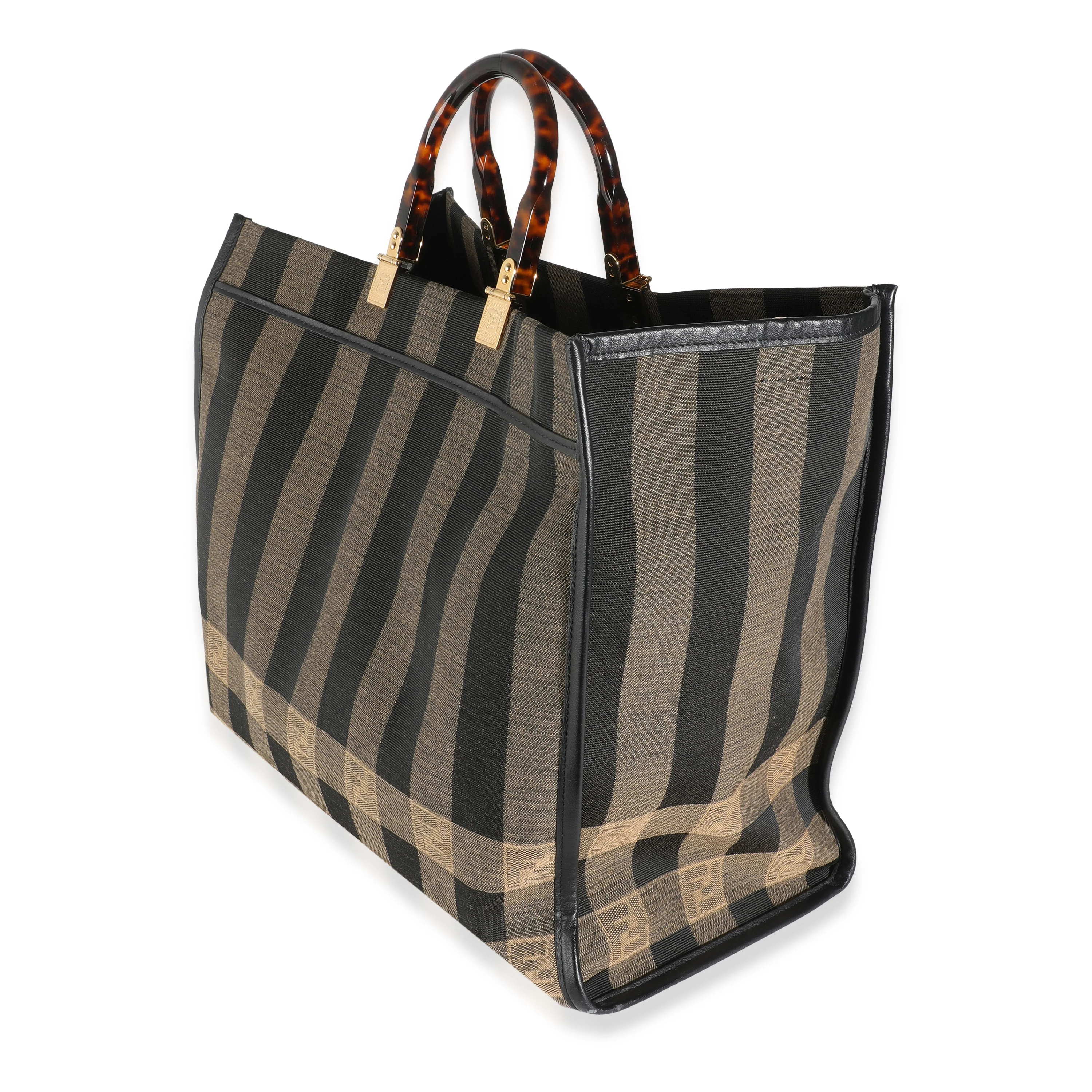Tobacco Jacquard Canvas Large Pequin Sunshine Shopper - Image 2