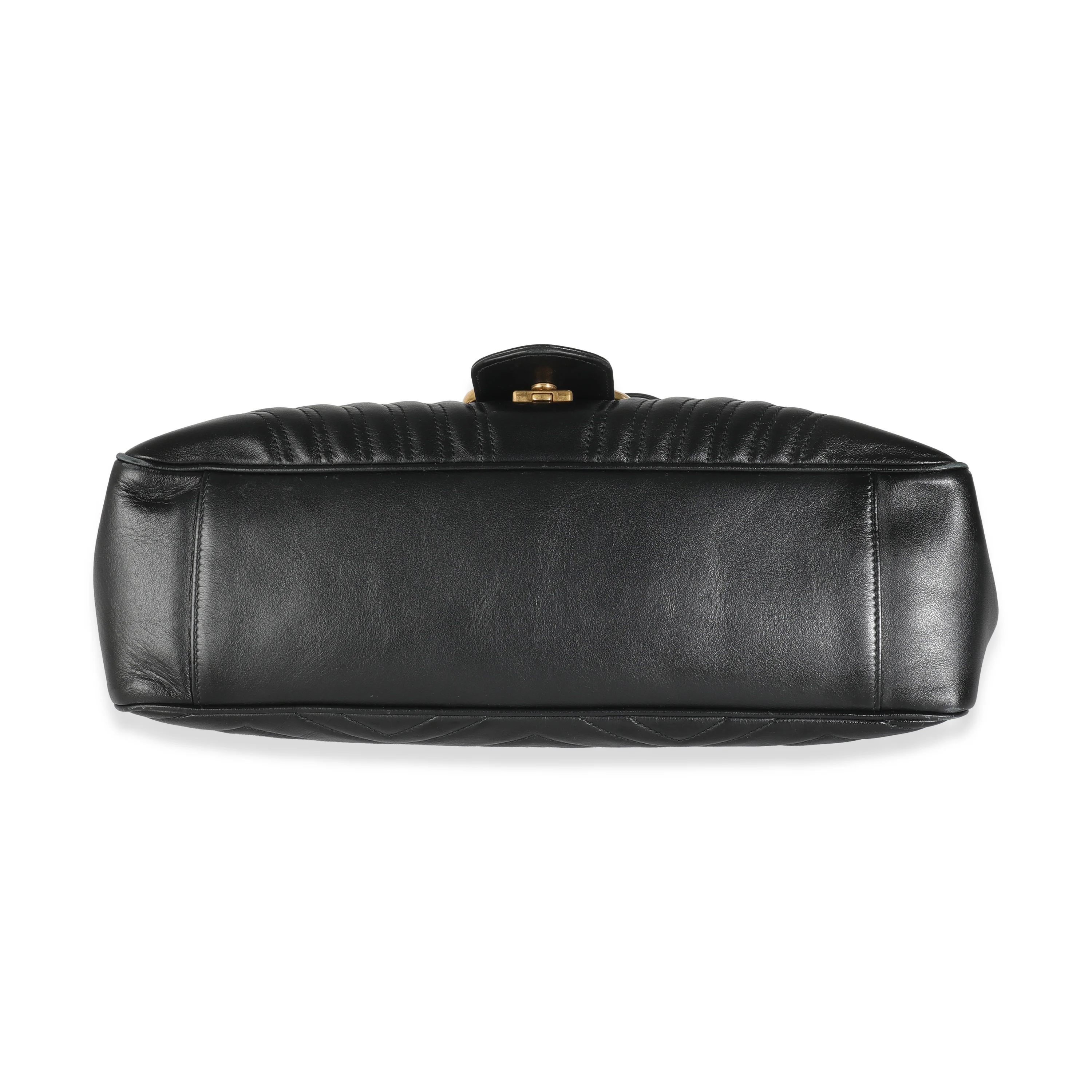 Black Matelasse Calfskin Large GG Marmont Bag - Image 5