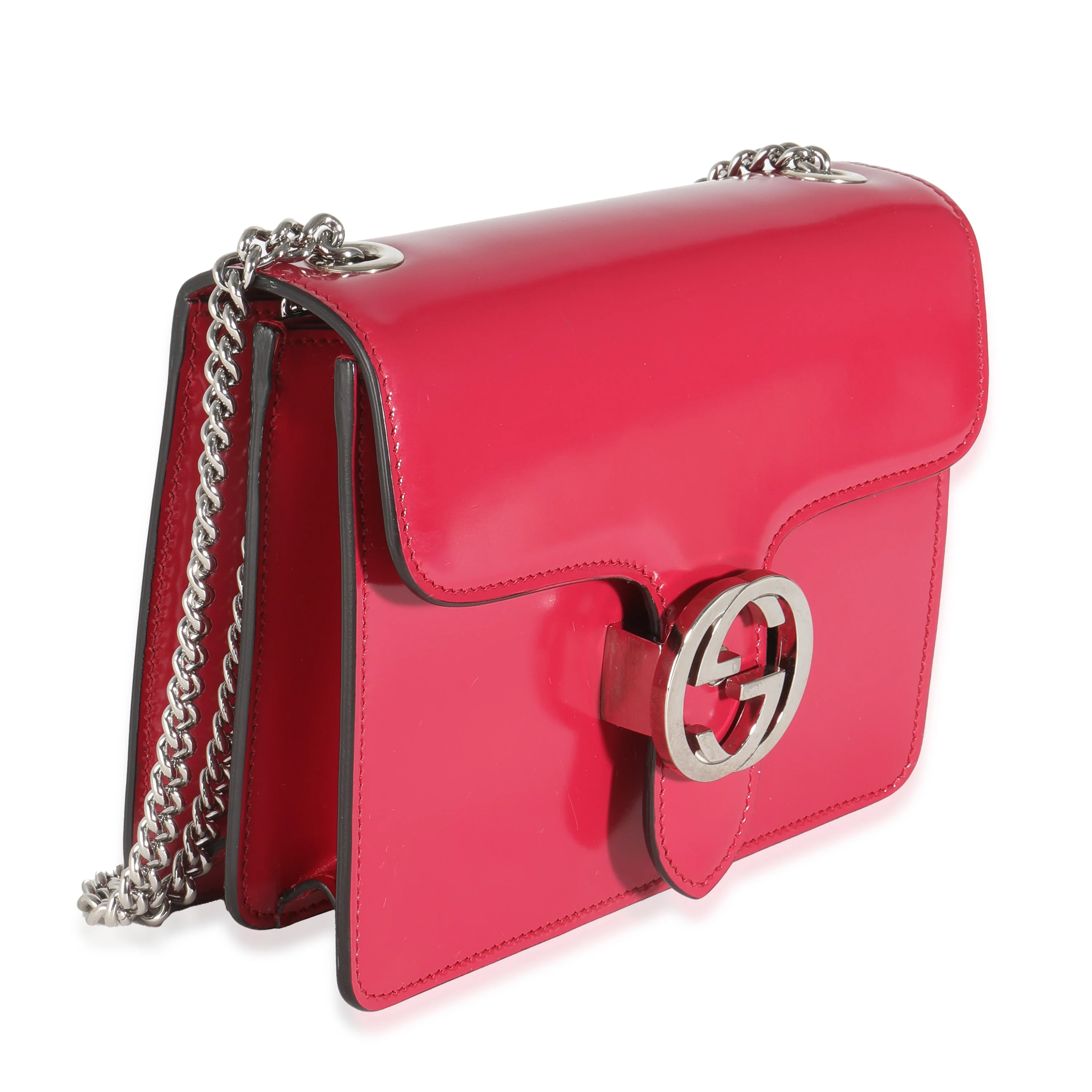 Pink Lux Calfskin Small Interlocking G Shoulder Bag - Image 3