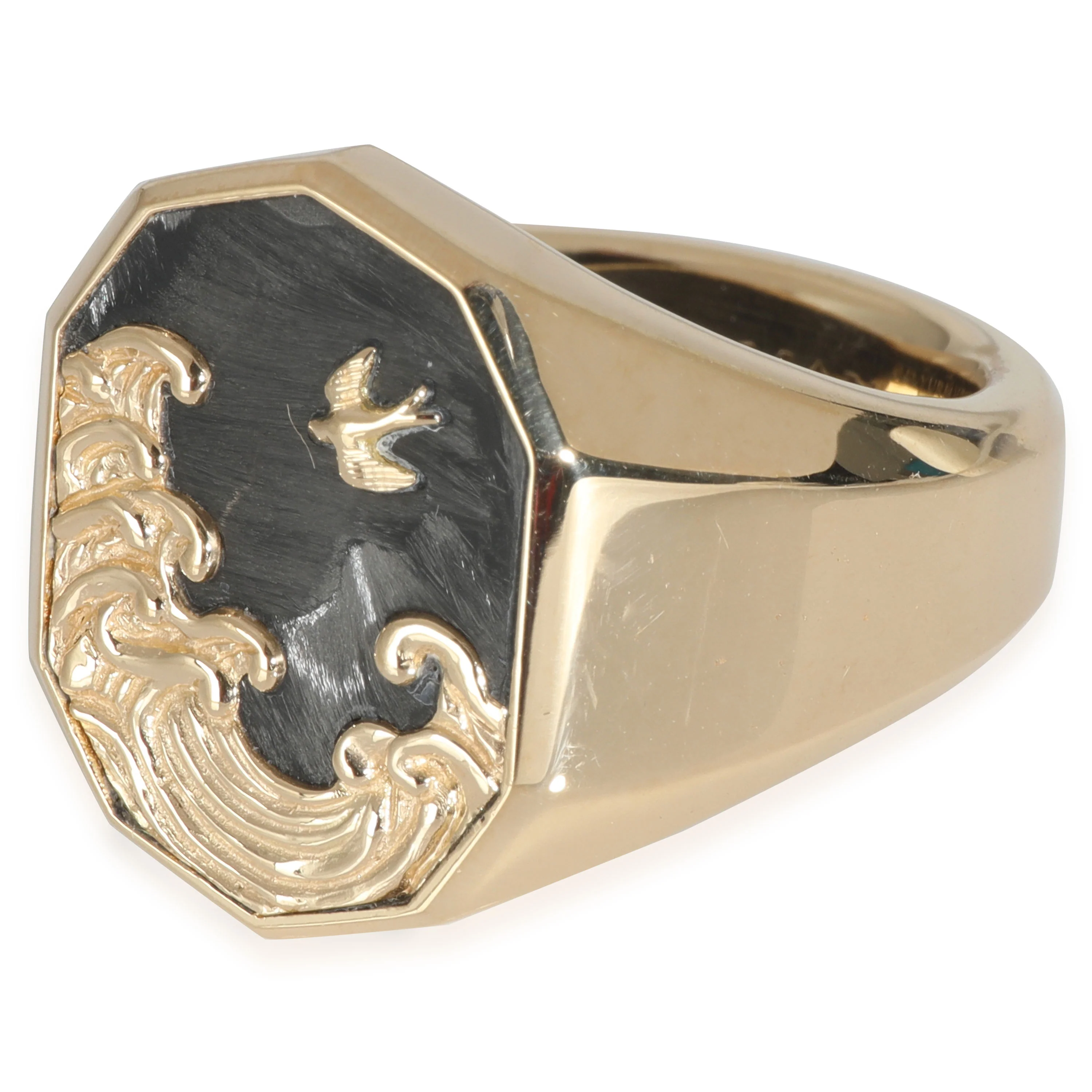 Waves Collection Ring in 18k Yellow Gold - Image 2
