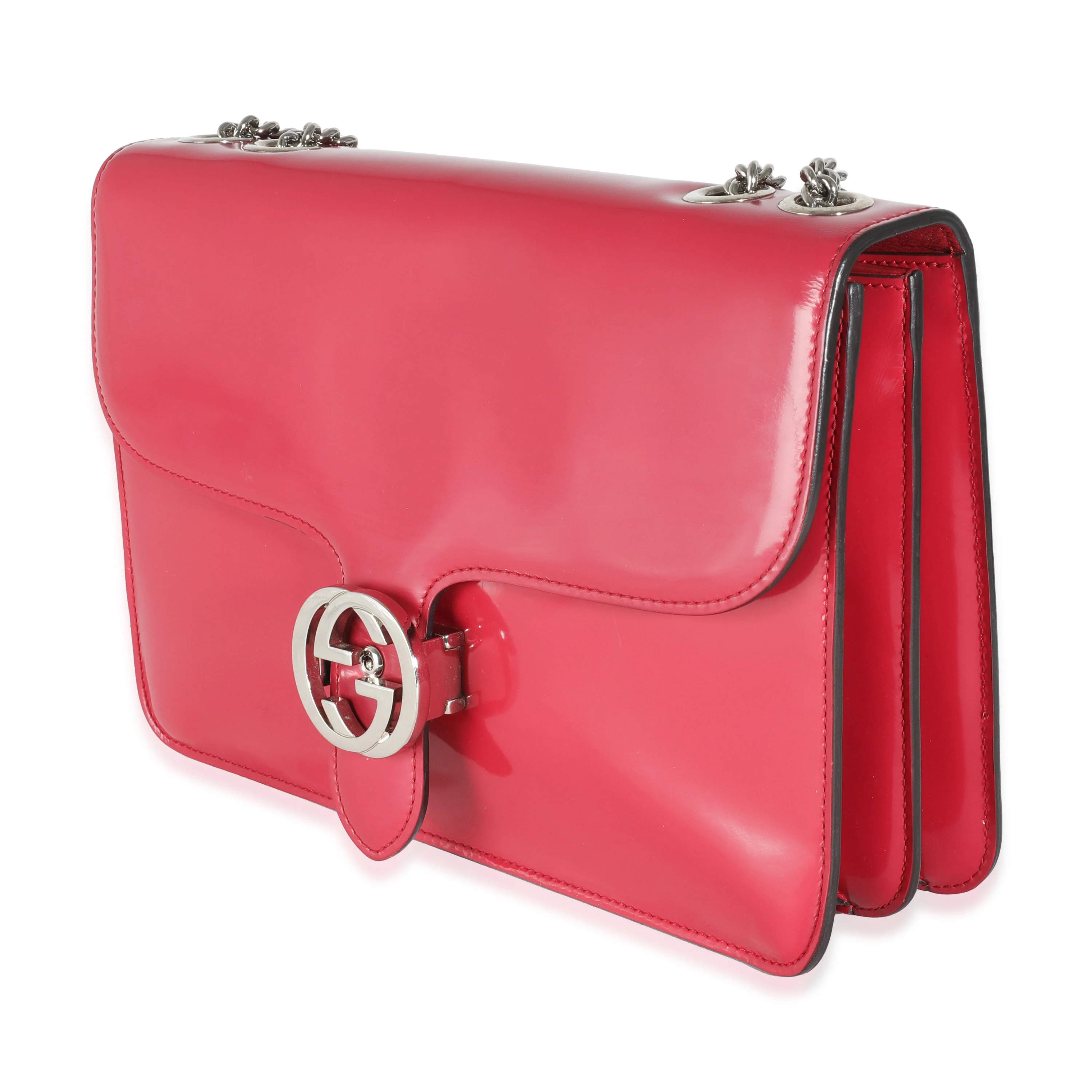 Pink Lux Calfskin Medium Interlocking G Shoulder Bag - Image 2