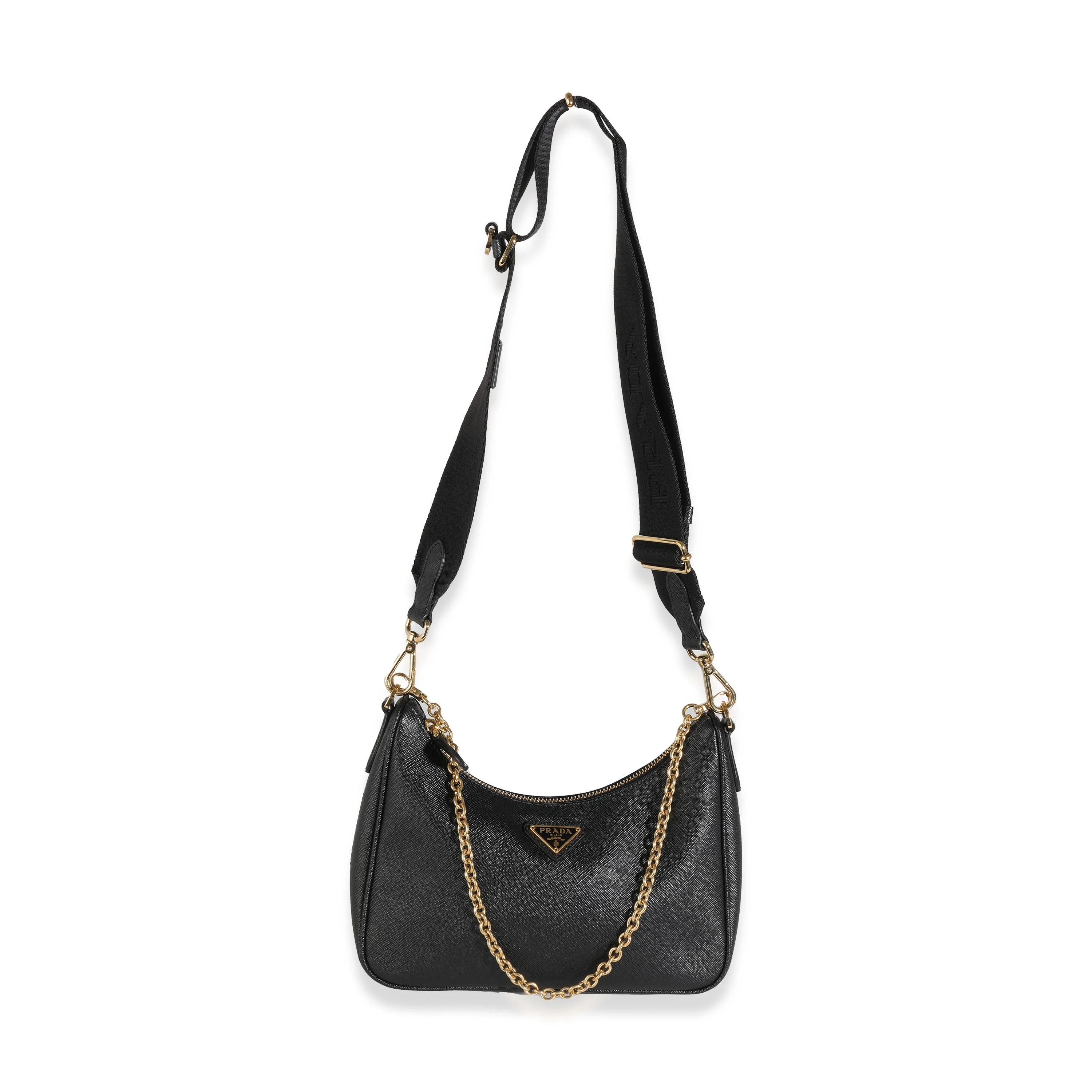 Black Saffiano Re-Edition 2005 Bag - Image 8